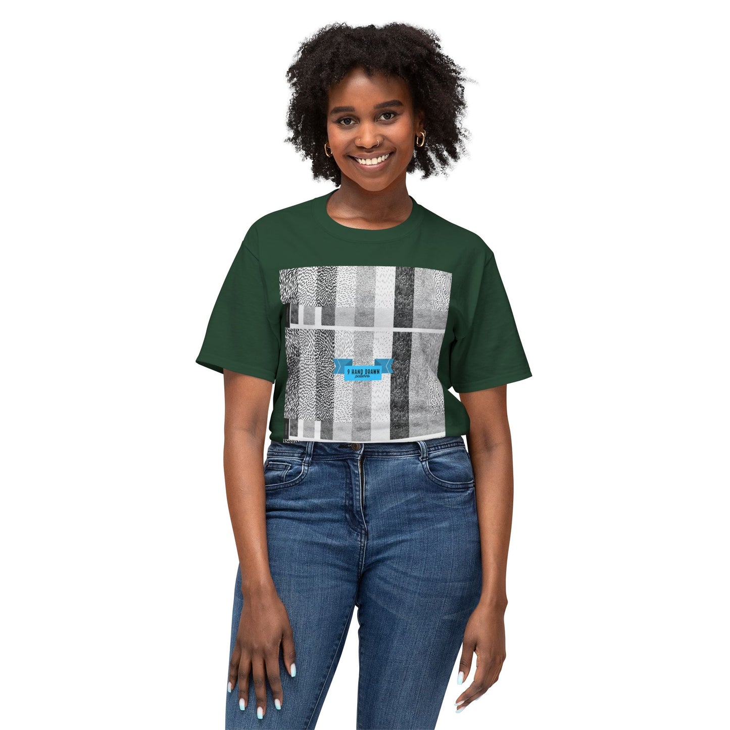 Abstract Pattern Unisex HD Cotton T-shirt, Modern Art Tee, Everyday Wear, Gift for Art Lovers, Casual Style, Unique Graphic Tee