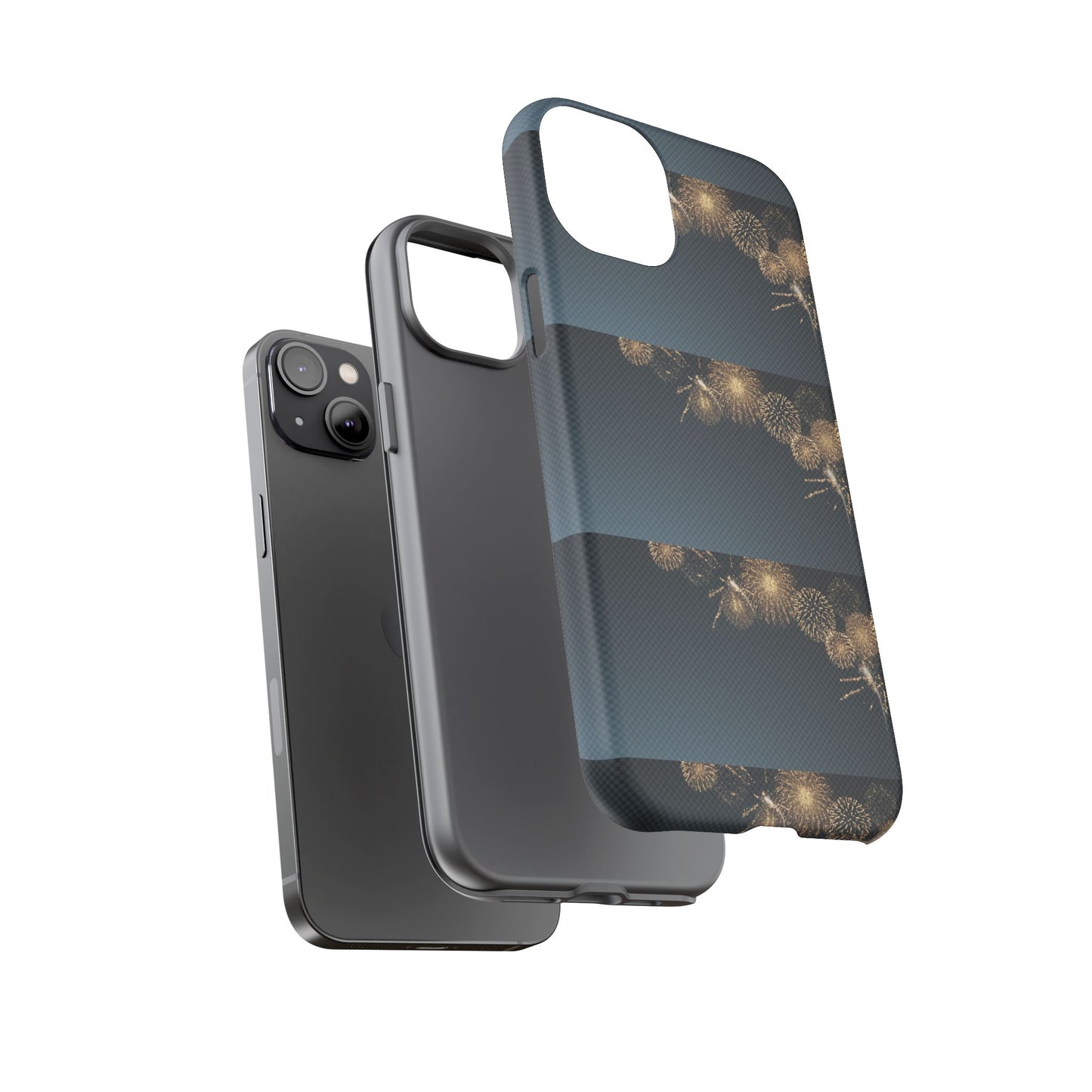 Elegant Fireworks Phone Case, Tough Phone Cover, Holiday Gift, Customizable Case, Premium Protection, Unique Design