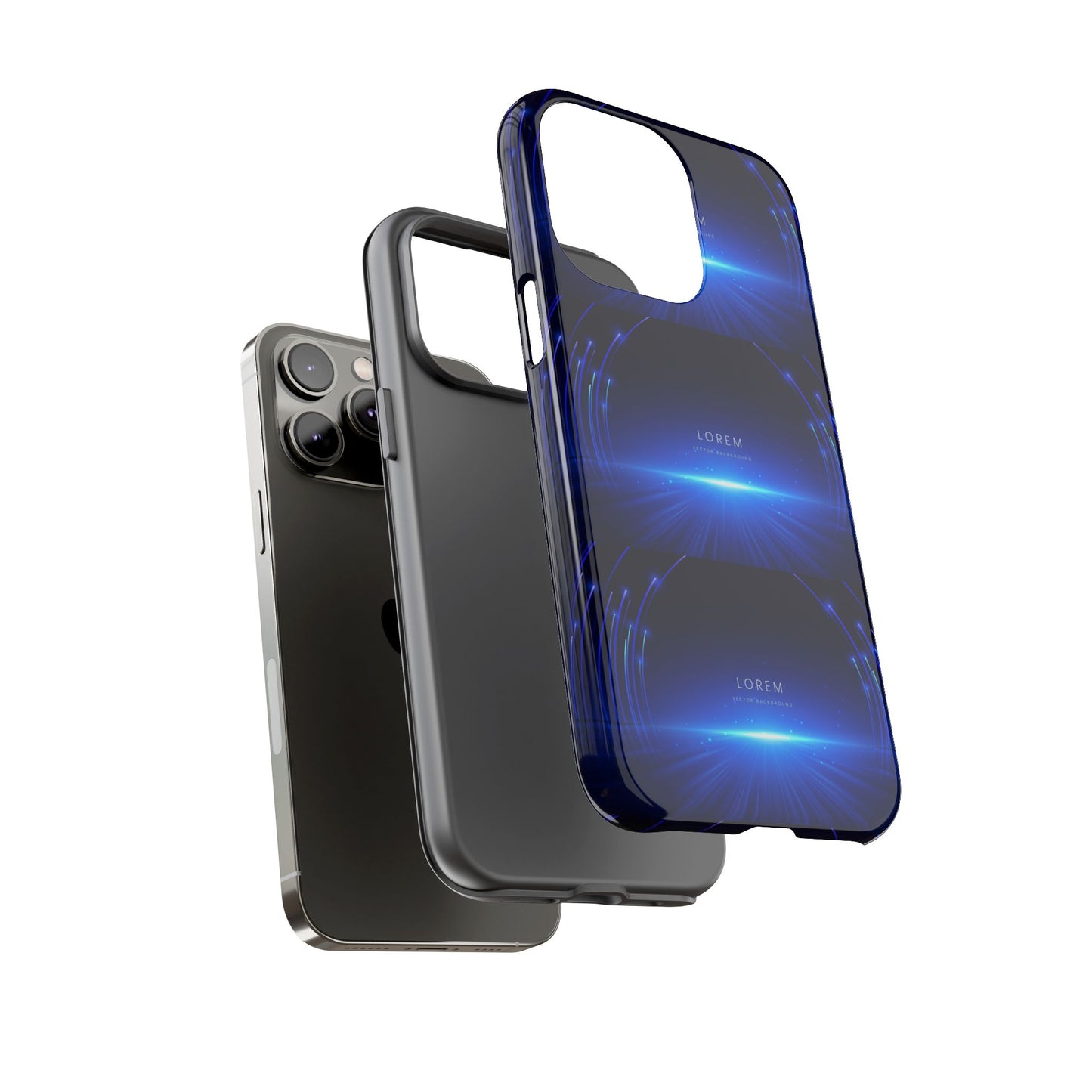 Tough Cases: Blue Lightwave Phone Case, Stylish Mobile Cover, Durable Protective Case, Gift for Tech Lovers, Trendy Gadget Accessory