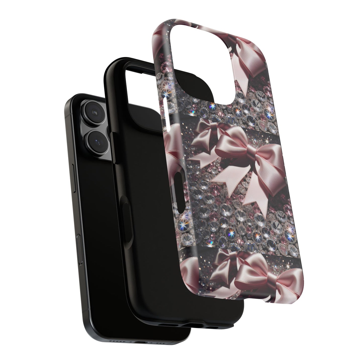 Sparkling Glam Phone Case, Tough Cases, Gift for Her, Stylish Cell Phone Accessories, Blinged Out Designs, Holiday Gifts