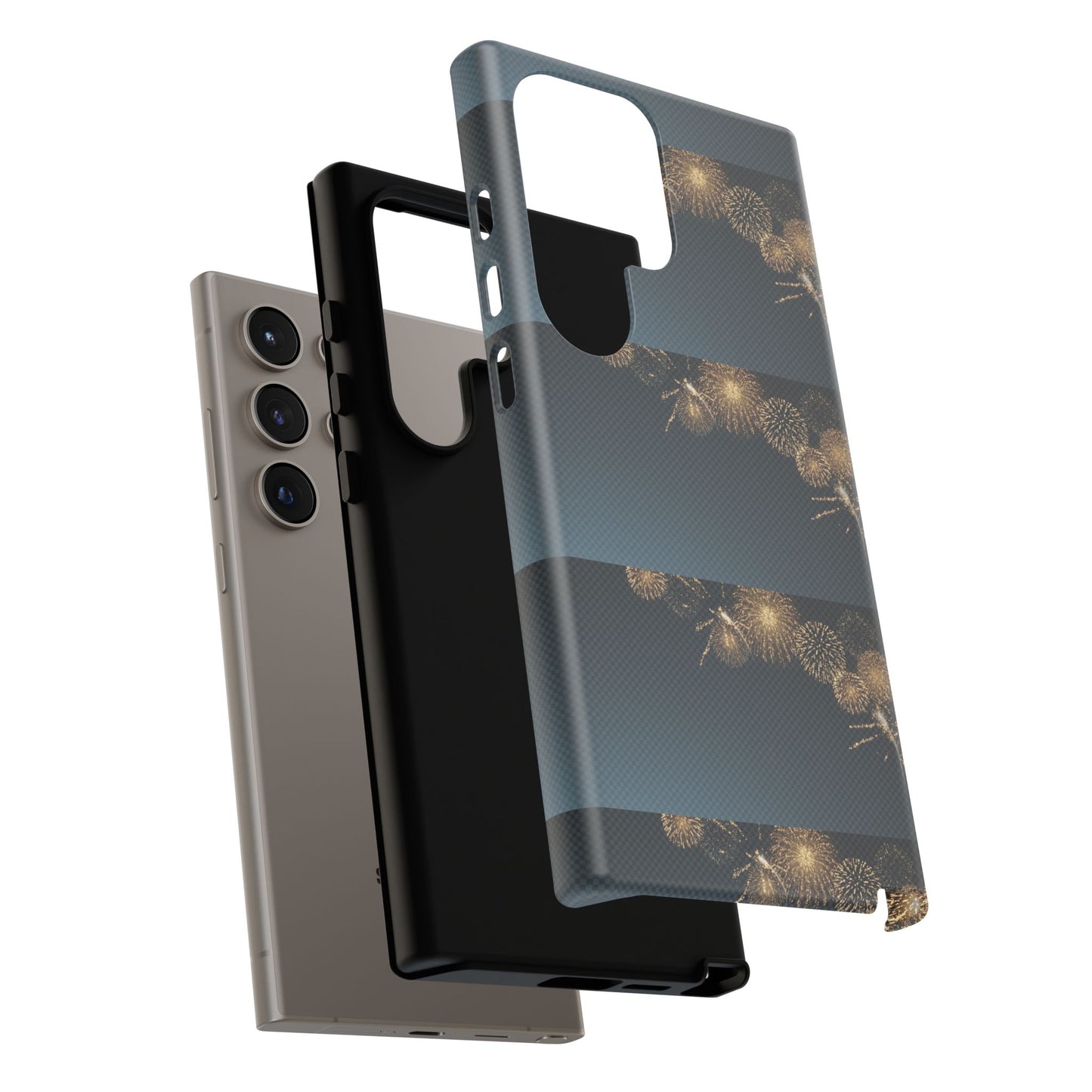 Elegant Fireworks Phone Case, Tough Phone Cover, Holiday Gift, Customizable Case, Premium Protection, Unique Design