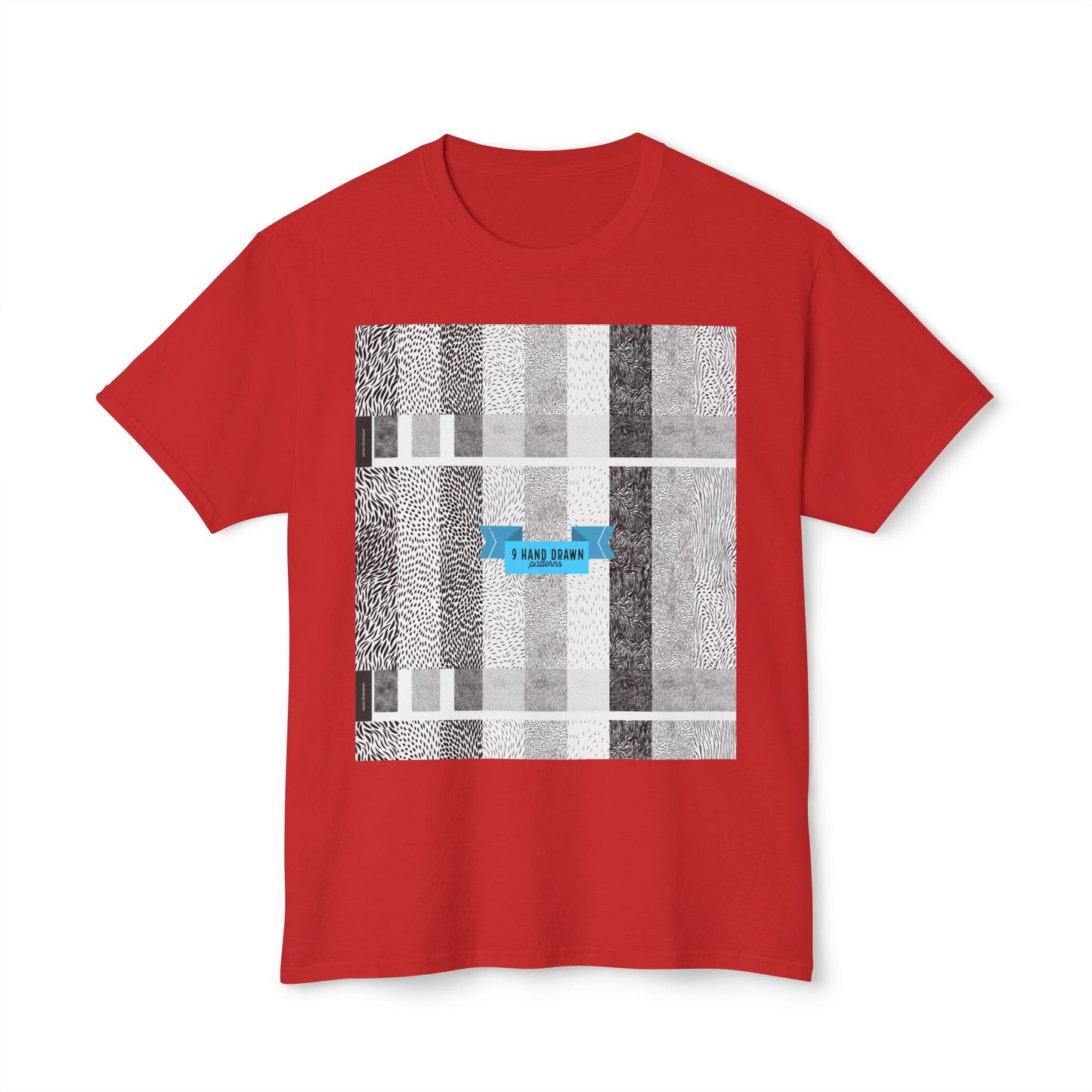 Abstract Pattern Unisex HD Cotton T-shirt, Modern Art Tee, Everyday Wear, Gift for Art Lovers, Casual Style, Unique Graphic Tee