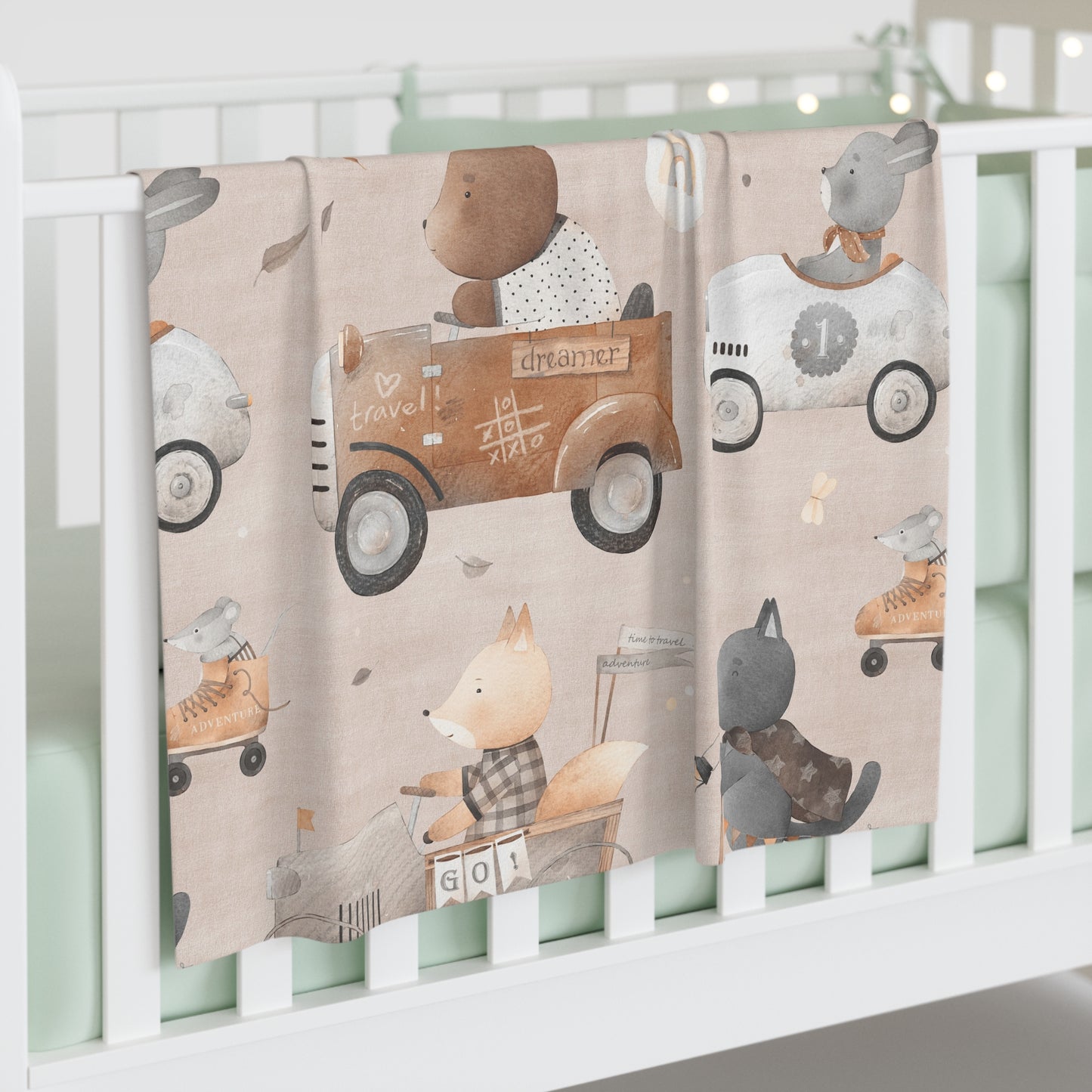 Adorable Baby Swaddle Blanket - Cozy Infant Wrap for Baby Showers, Nursery Decor, Animal Themes, Infant Gift, Newborn Blanket