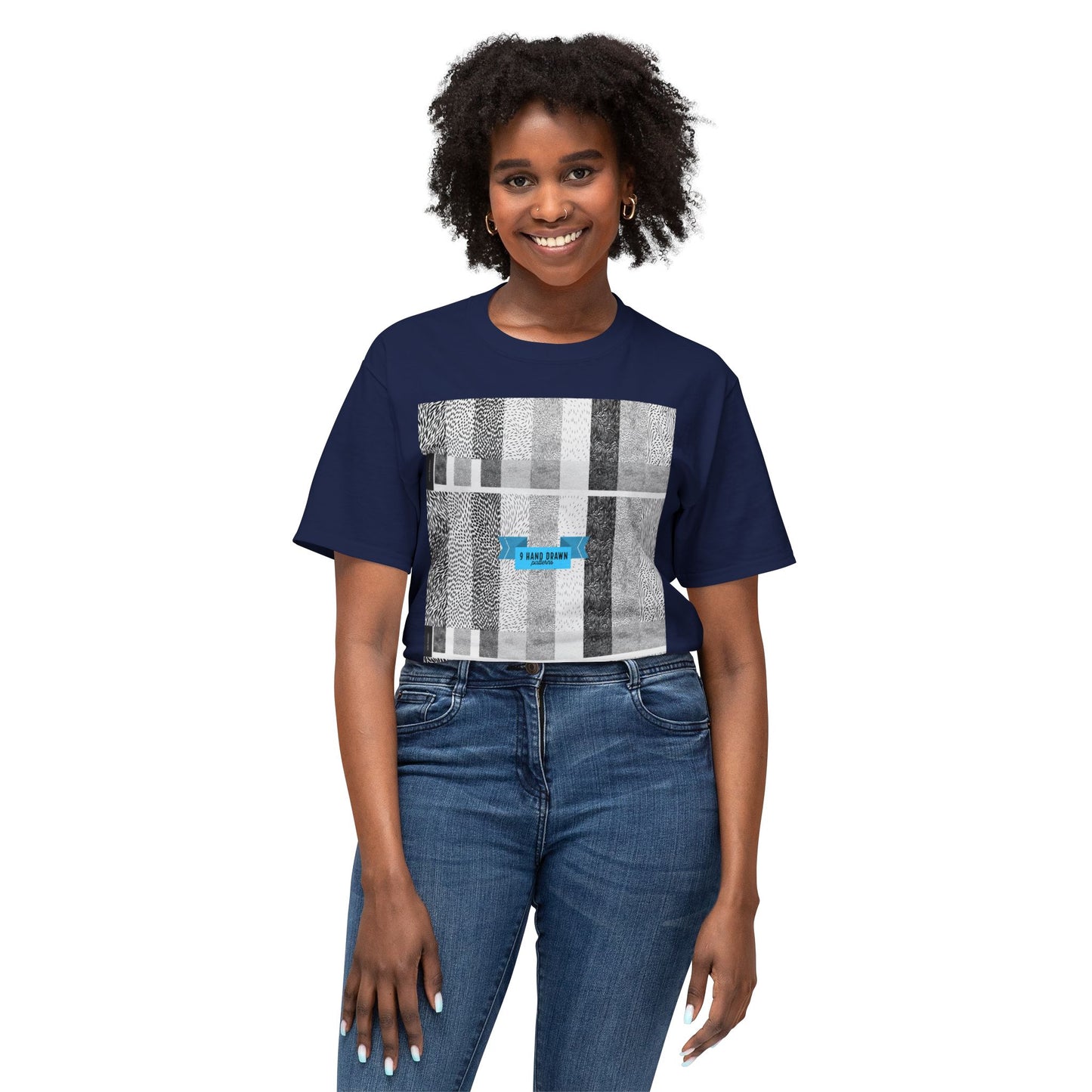 Abstract Pattern Unisex HD Cotton T-shirt, Modern Art Tee, Everyday Wear, Gift for Art Lovers, Casual Style, Unique Graphic Tee