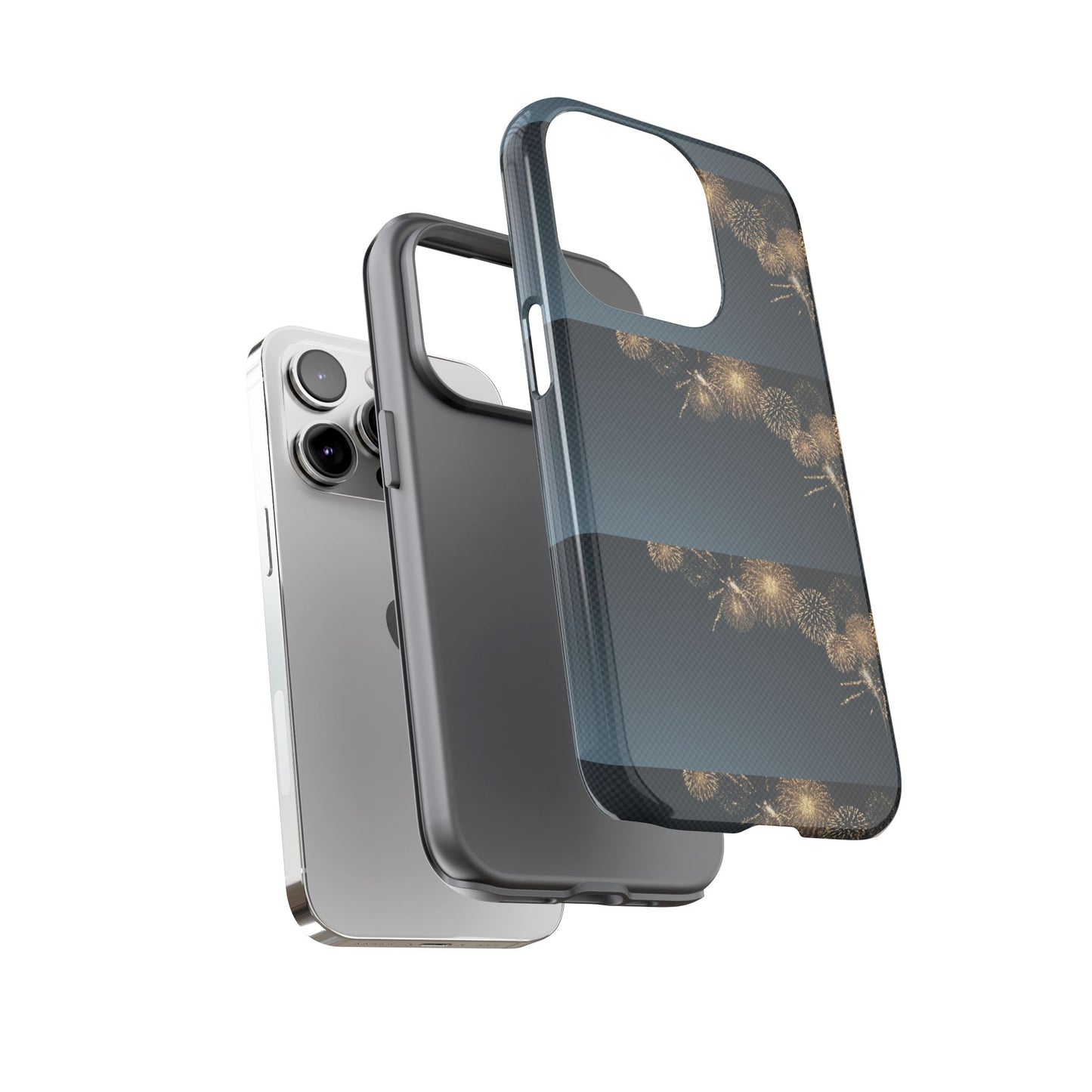 Elegant Fireworks Phone Case, Tough Phone Cover, Holiday Gift, Customizable Case, Premium Protection, Unique Design