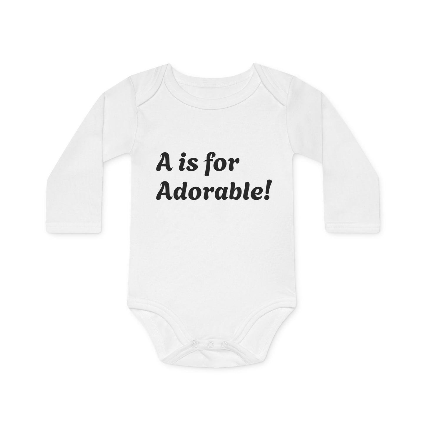Adorable Organic Baby Bodysuit - Perfect for Newborns, Baby Showers, Eco-Friendly Gifts, Cute Outfit for Everyday