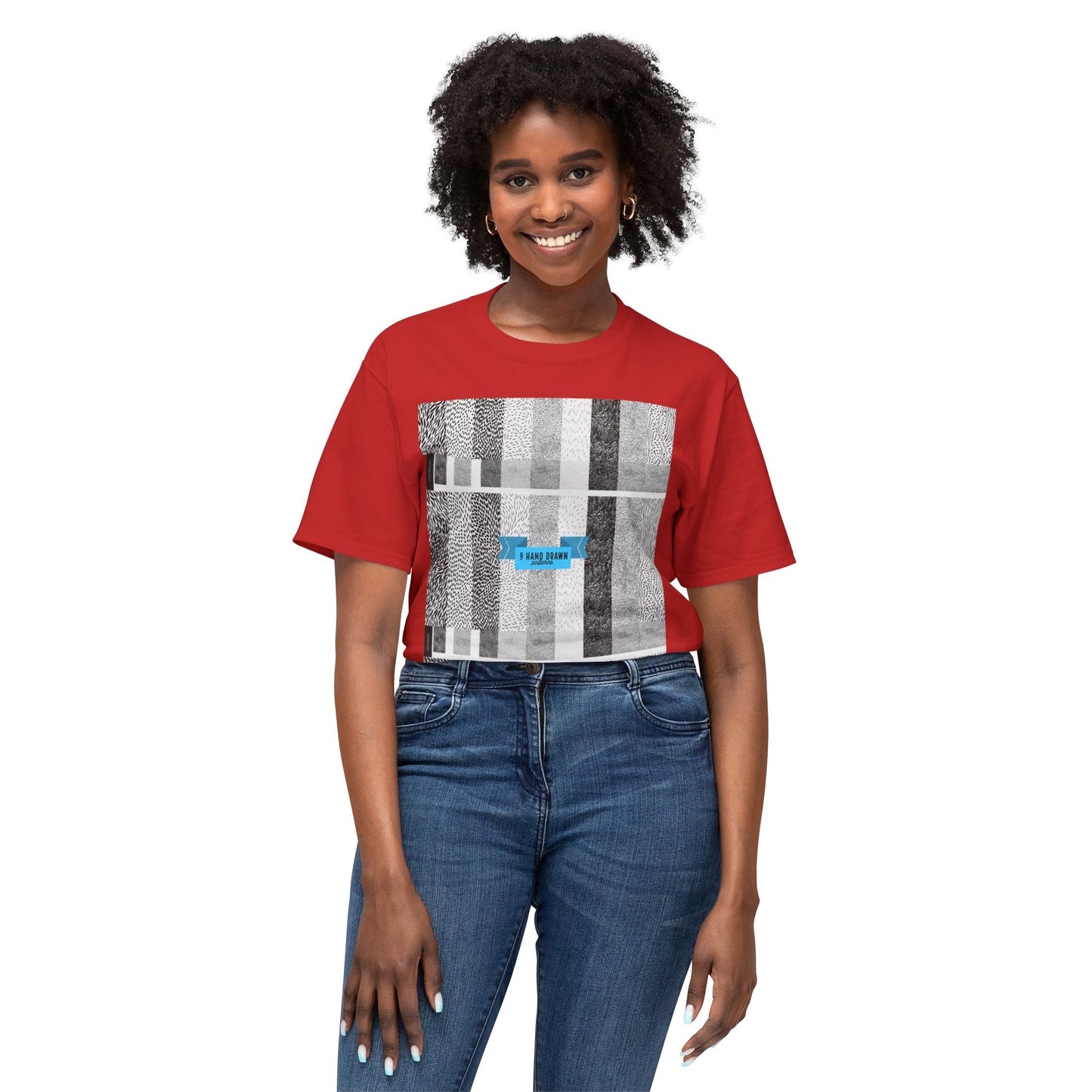 Abstract Pattern Unisex HD Cotton T-shirt, Modern Art Tee, Everyday Wear, Gift for Art Lovers, Casual Style, Unique Graphic Tee