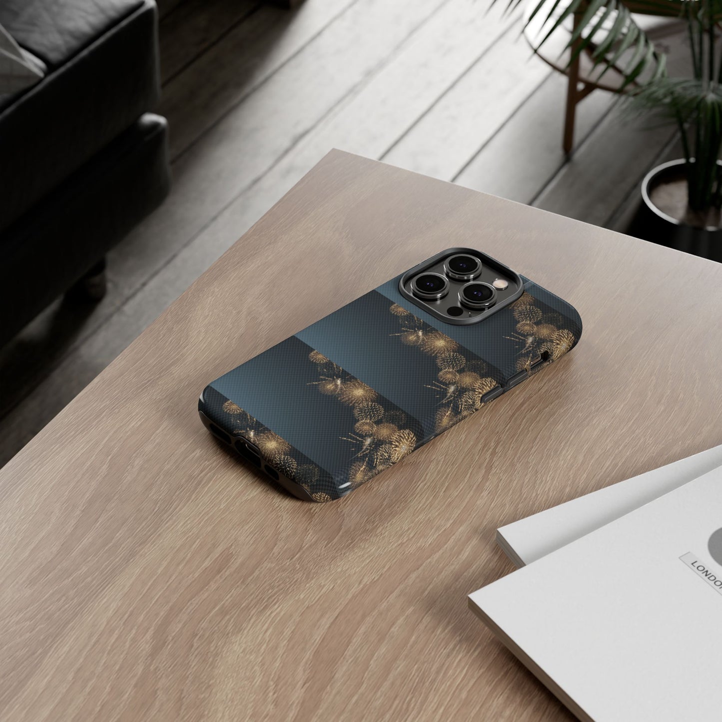 Elegant Fireworks Phone Case, Tough Phone Cover, Holiday Gift, Customizable Case, Premium Protection, Unique Design