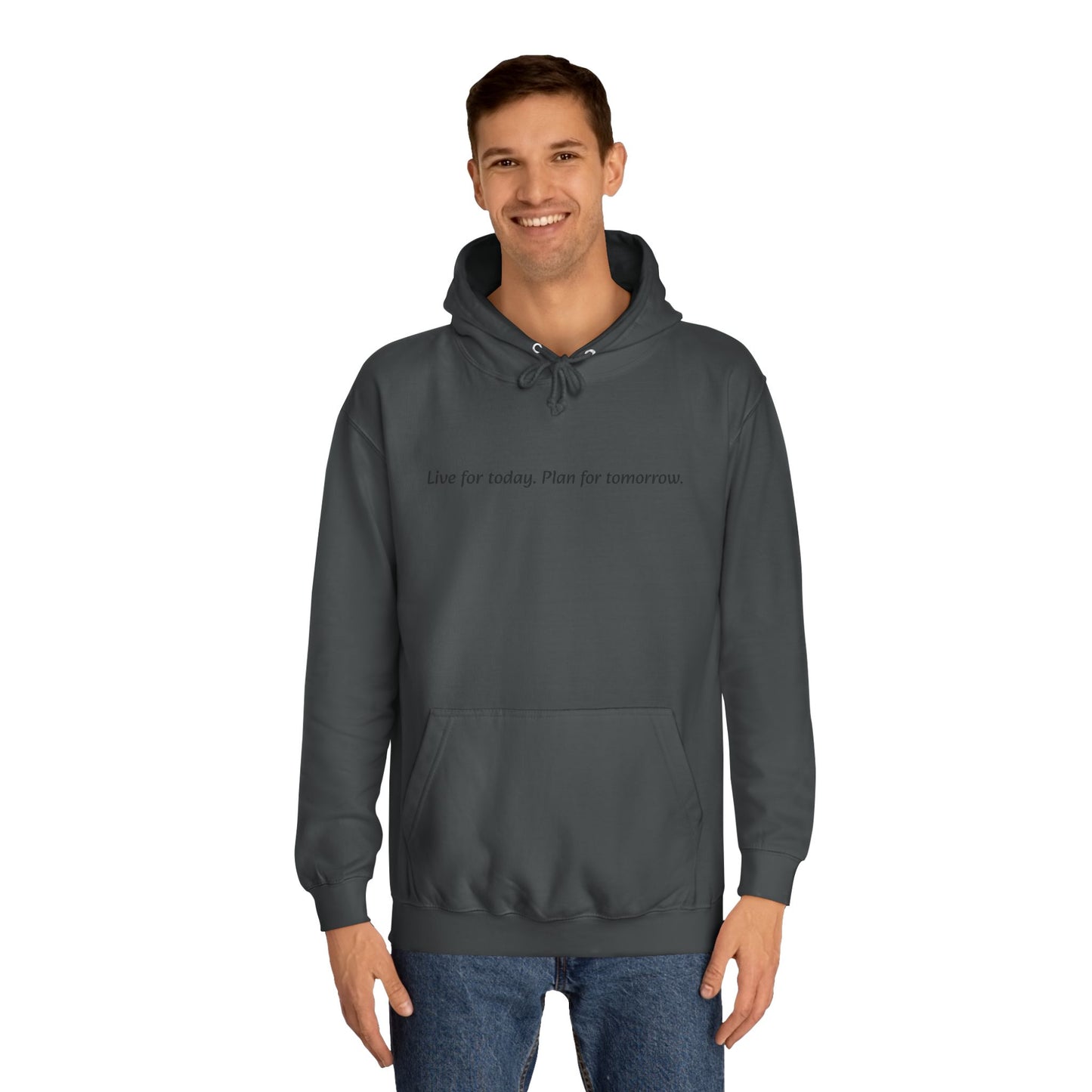 Unisex College Hoodie with Inspirational Quote | Comfortable, Casual Wear for Graduates, Back to School, Gift Idea, Cozy Style