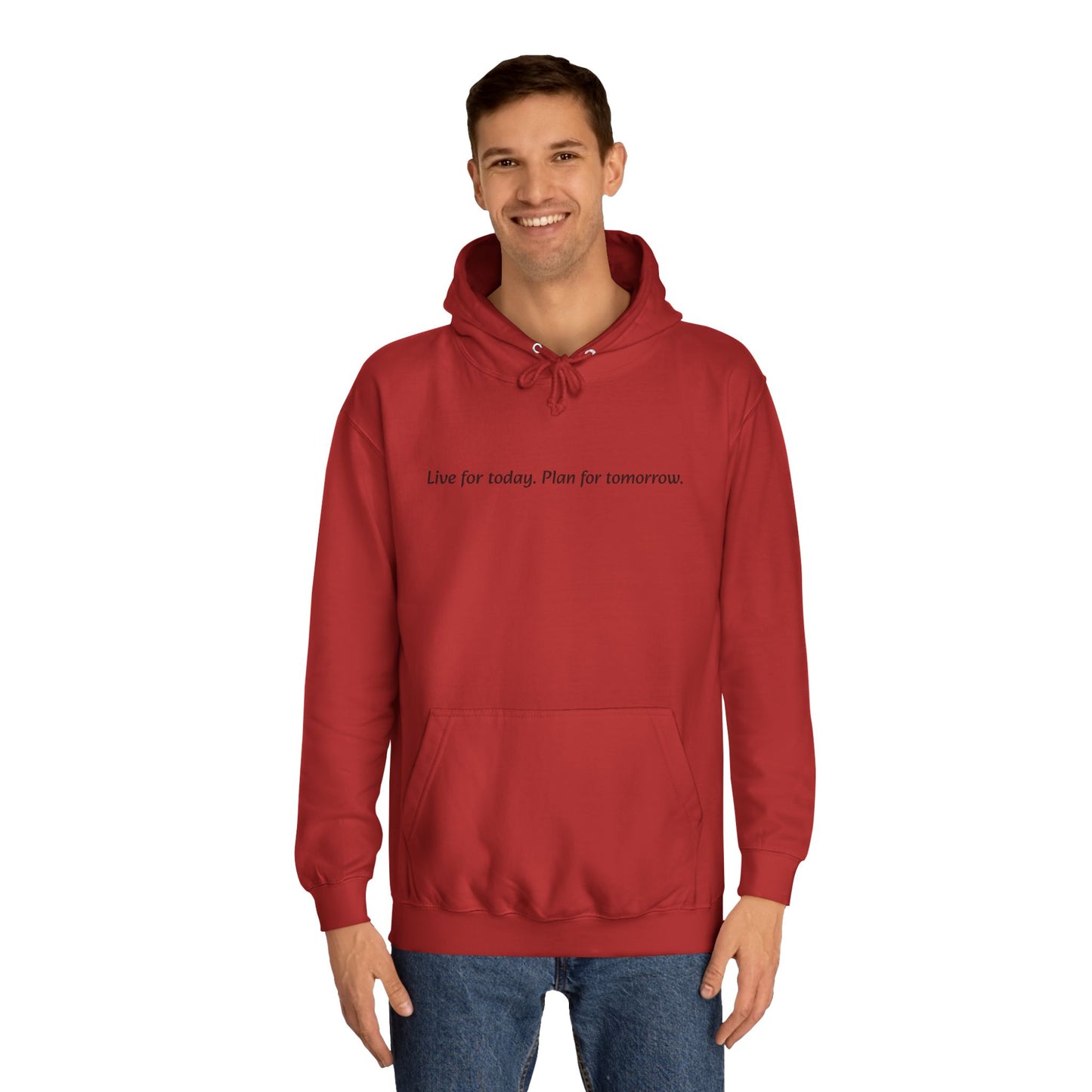 Unisex College Hoodie with Inspirational Quote | Comfortable, Casual Wear for Graduates, Back to School, Gift Idea, Cozy Style