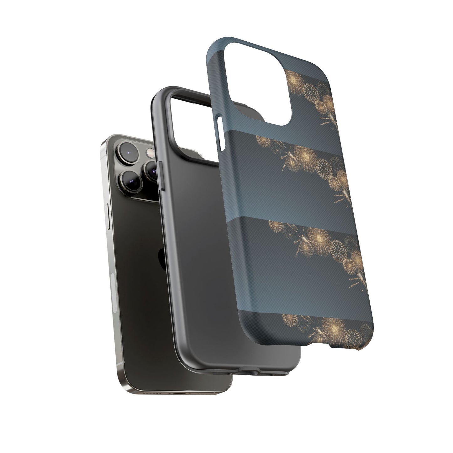 Elegant Fireworks Phone Case, Tough Phone Cover, Holiday Gift, Customizable Case, Premium Protection, Unique Design