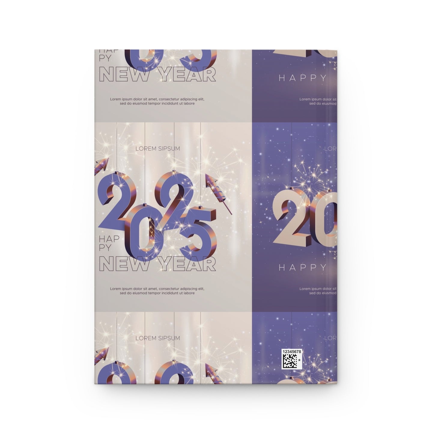New Year Hardcover Journal, 2025 Planner, Inspirational Notebook, Gift for Students, Festive Diary
