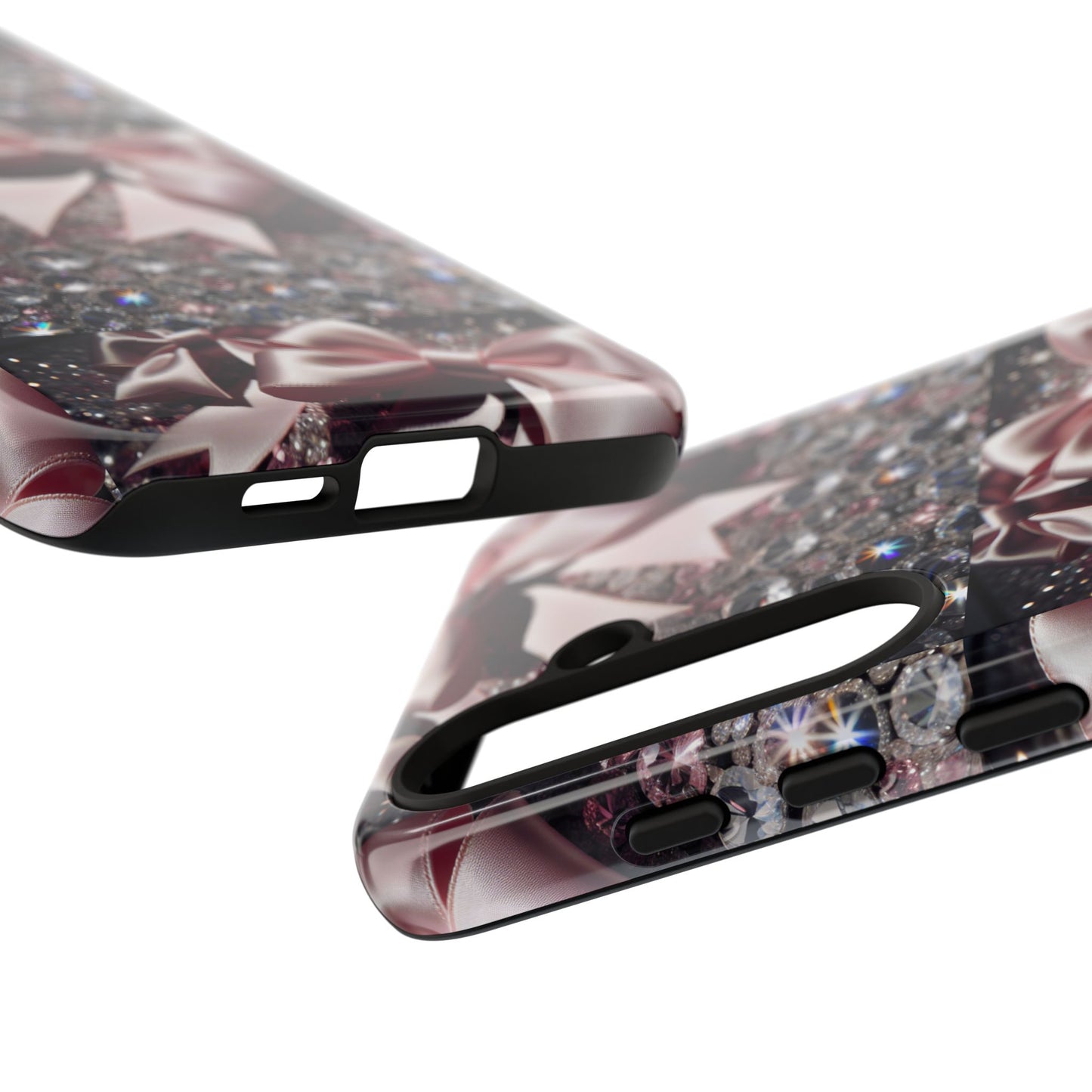 Sparkling Glam Phone Case, Tough Cases, Gift for Her, Stylish Cell Phone Accessories, Blinged Out Designs, Holiday Gifts
