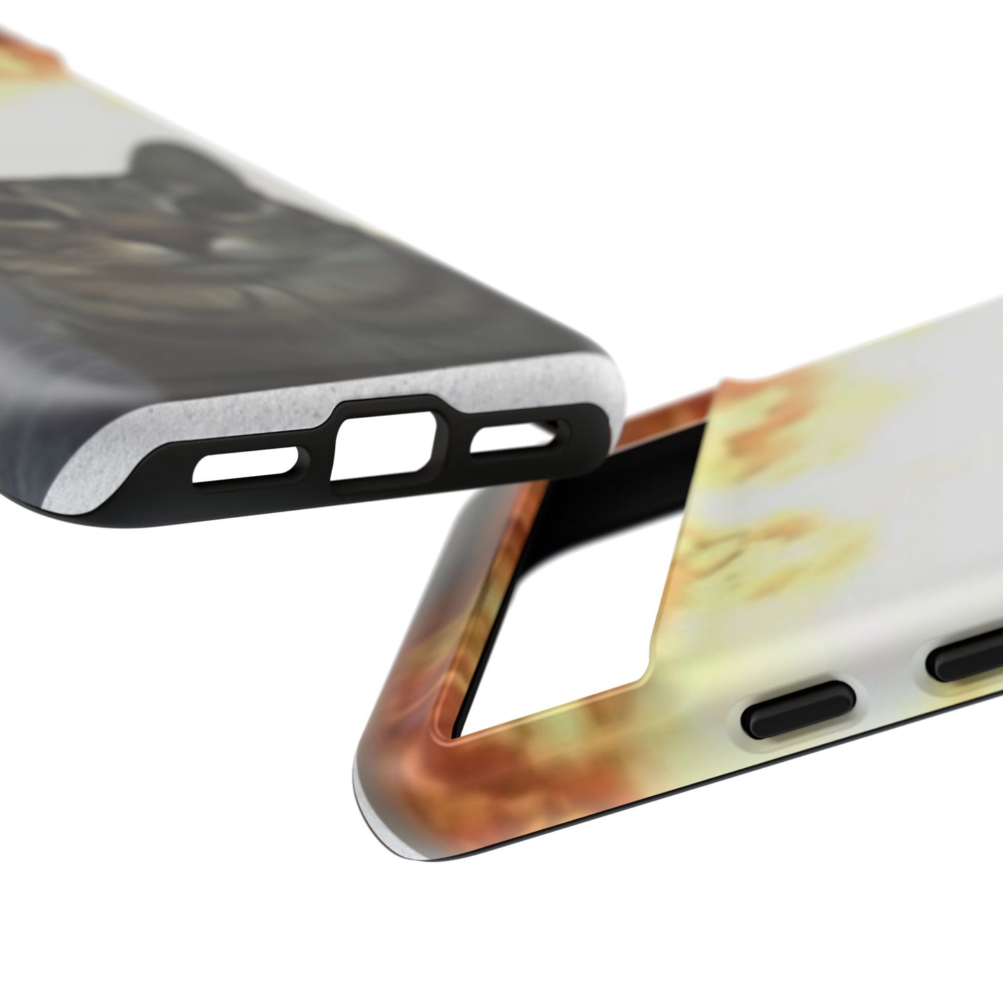 Cat-Themed Phone Case with Explosive Background, Tough Cases for Pet Lovers, Unique Gift for Cat Owners, Funny Animal Accessories, [...]