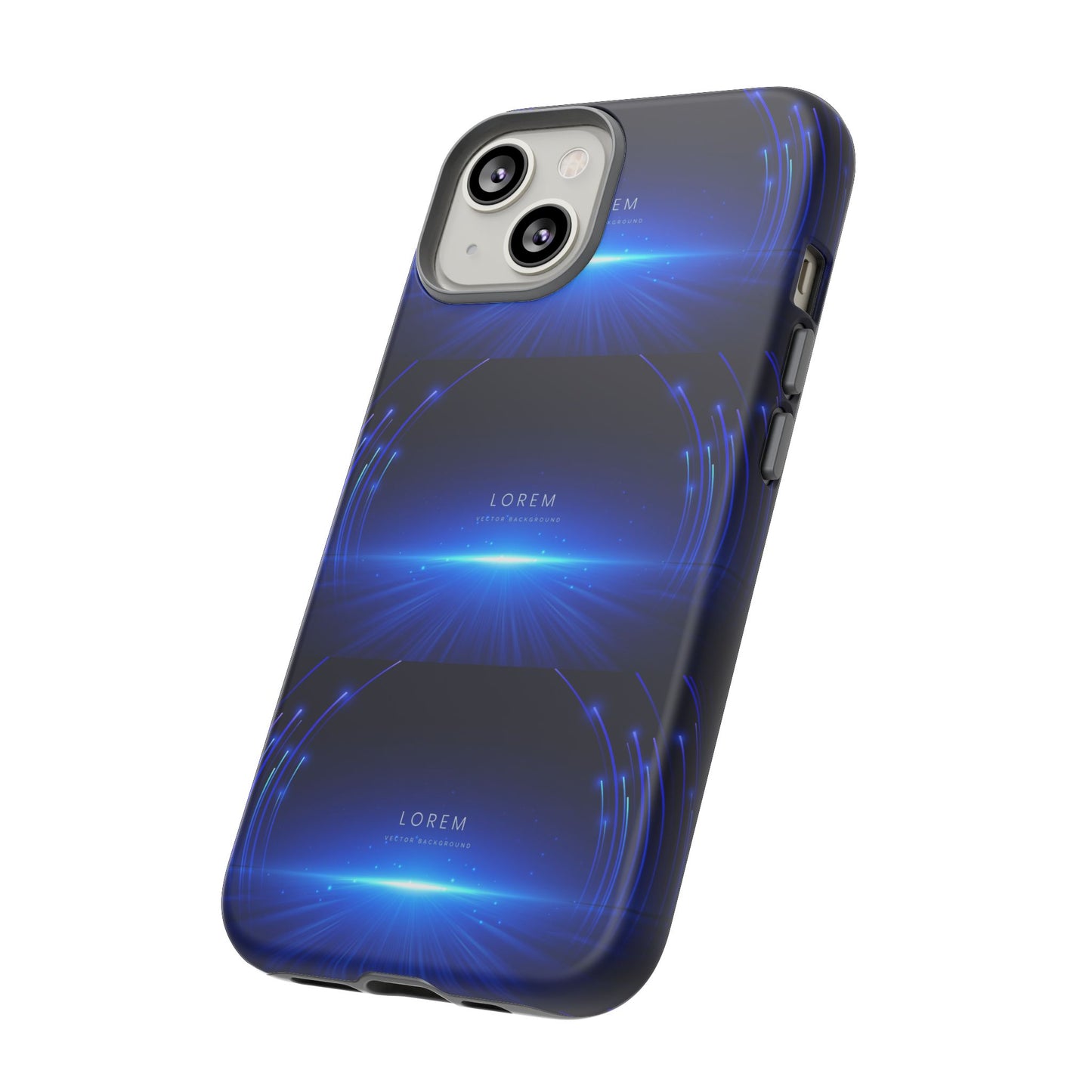 Tough Cases: Blue Lightwave Phone Case, Stylish Mobile Cover, Durable Protective Case, Gift for Tech Lovers, Trendy Gadget Accessory