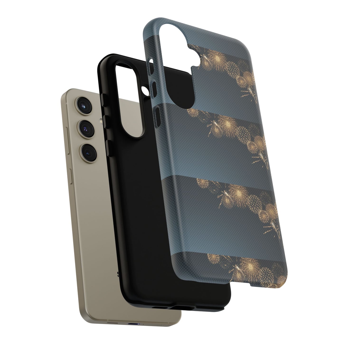 Elegant Fireworks Phone Case, Tough Phone Cover, Holiday Gift, Customizable Case, Premium Protection, Unique Design