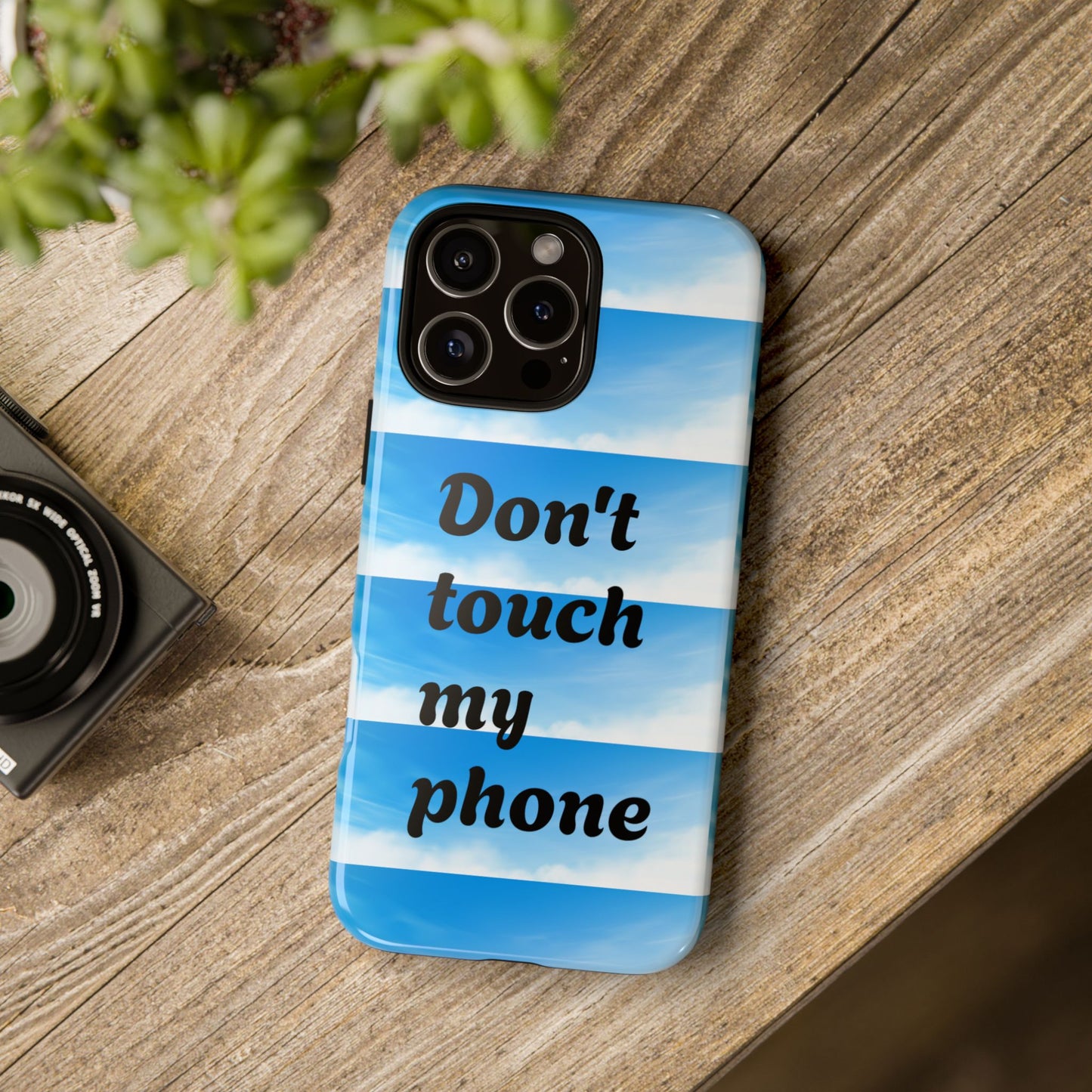 Phone Case, Quirky Phone Cover, Don't Touch My Phone Case, Gift for Teens, Trendy Accessory, Unique Phone Protection