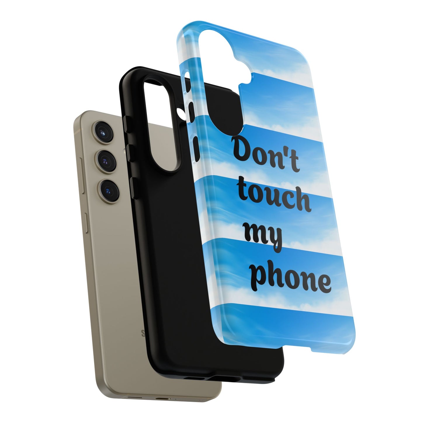 Phone Case, Quirky Phone Cover, Don't Touch My Phone Case, Gift for Teens, Trendy Accessory, Unique Phone Protection