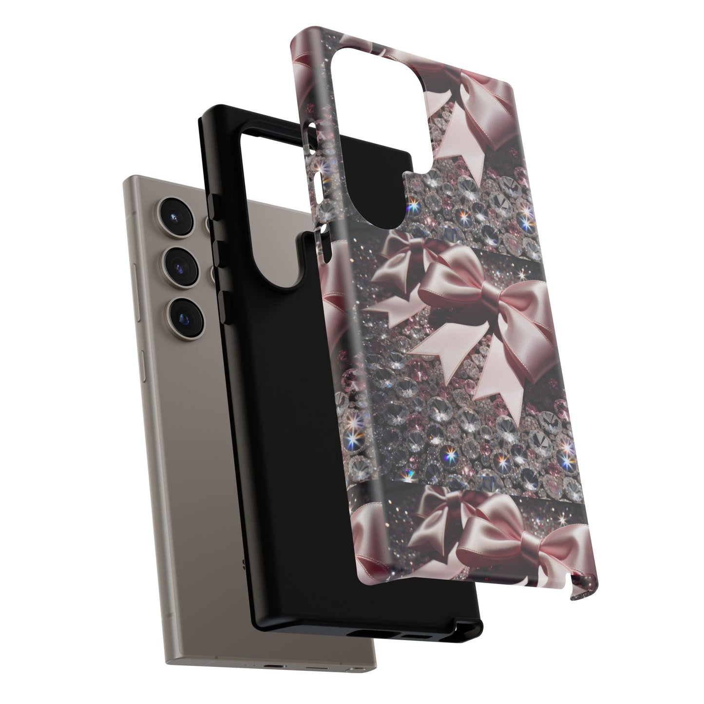 Sparkling Glam Phone Case, Tough Cases, Gift for Her, Stylish Cell Phone Accessories, Blinged Out Designs, Holiday Gifts