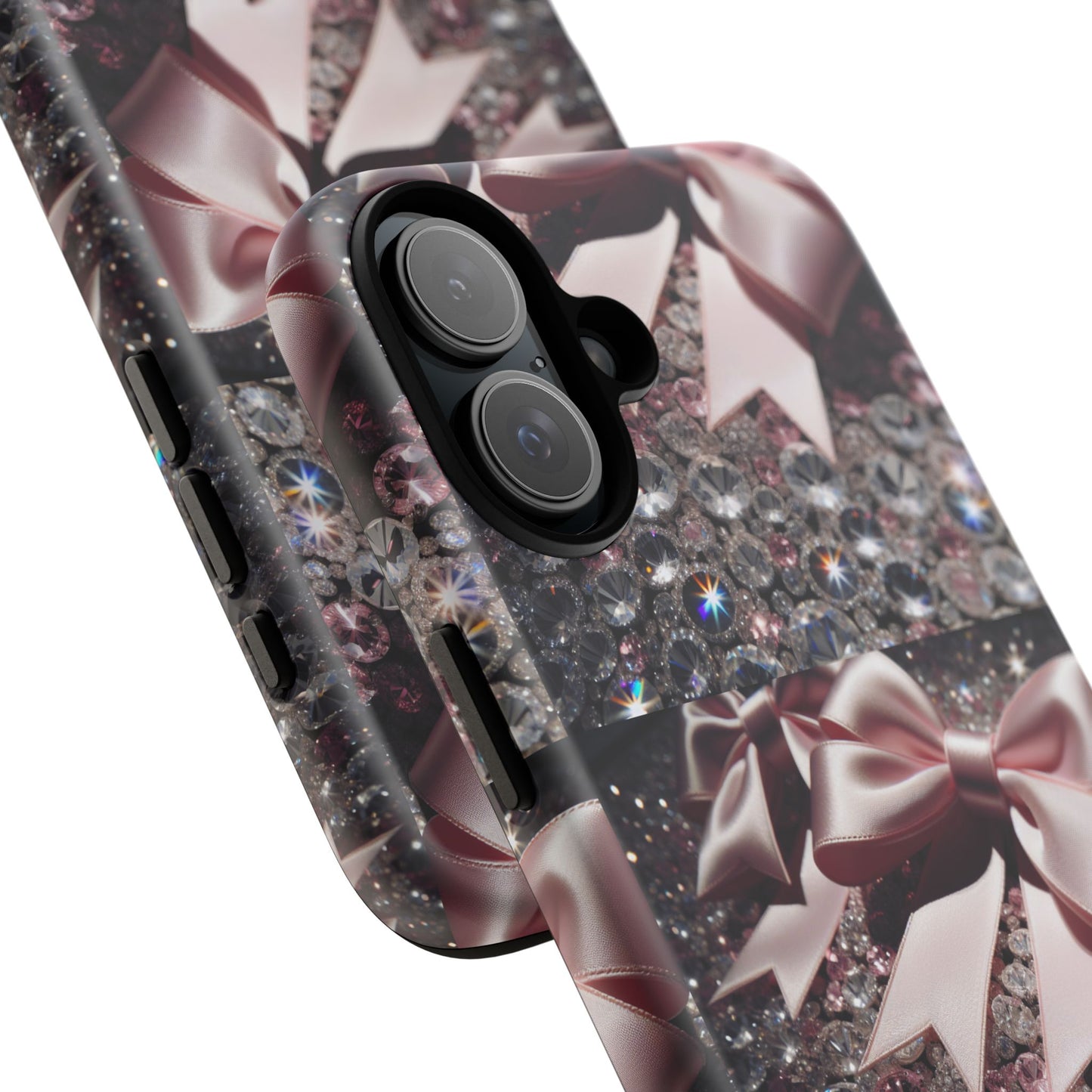 Sparkling Glam Phone Case, Tough Cases, Gift for Her, Stylish Cell Phone Accessories, Blinged Out Designs, Holiday Gifts