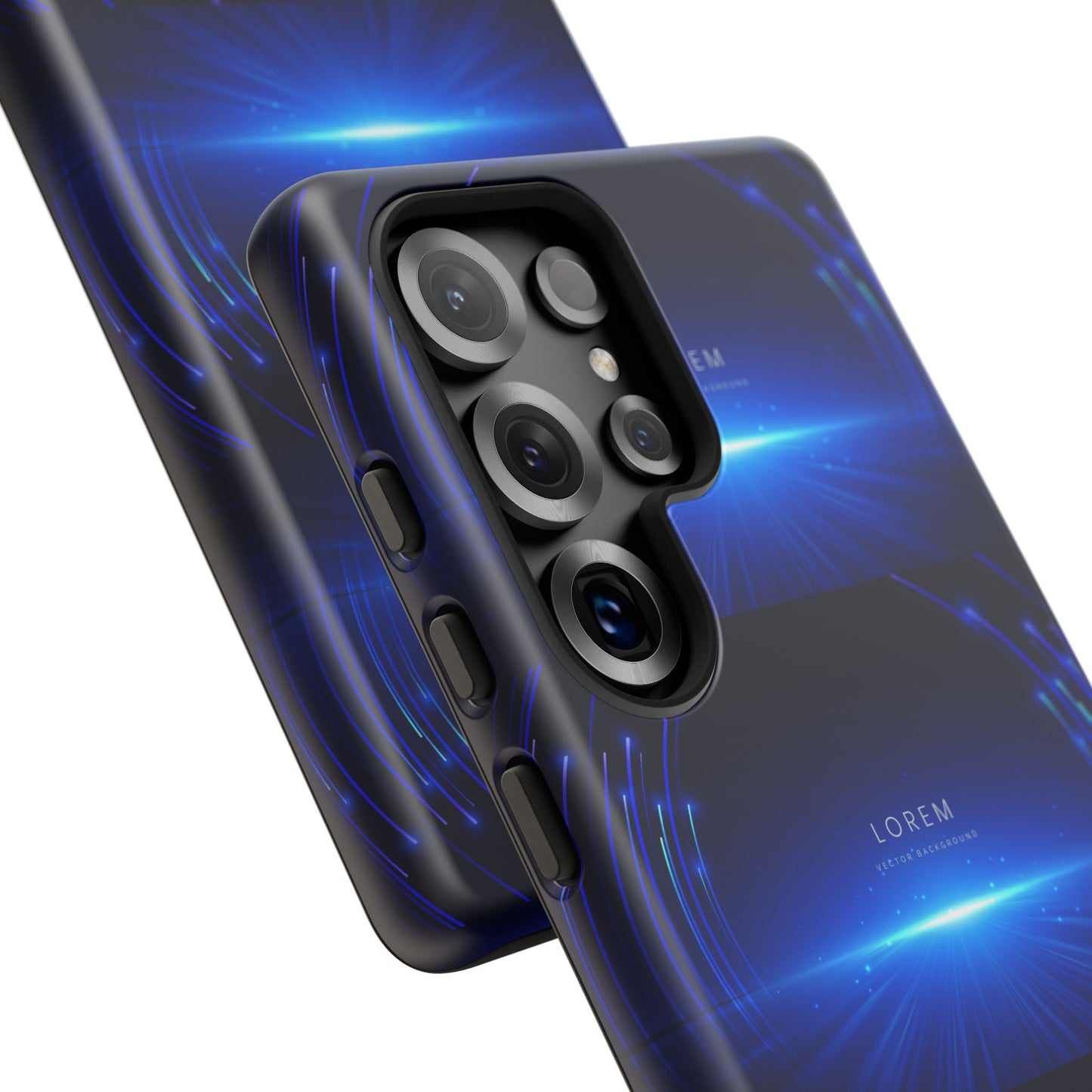Tough Cases: Blue Lightwave Phone Case, Stylish Mobile Cover, Durable Protective Case, Gift for Tech Lovers, Trendy Gadget Accessory