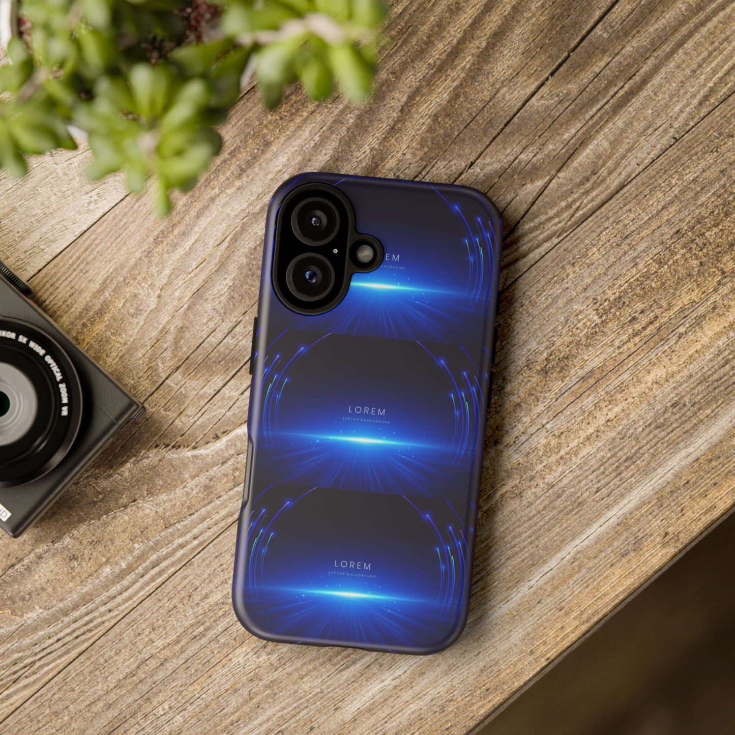 Tough Cases: Blue Lightwave Phone Case, Stylish Mobile Cover, Durable Protective Case, Gift for Tech Lovers, Trendy Gadget Accessory