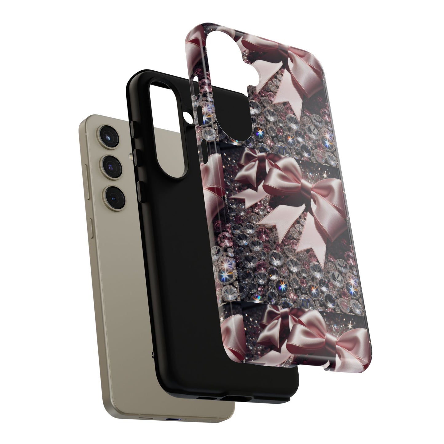 Sparkling Glam Phone Case, Tough Cases, Gift for Her, Stylish Cell Phone Accessories, Blinged Out Designs, Holiday Gifts