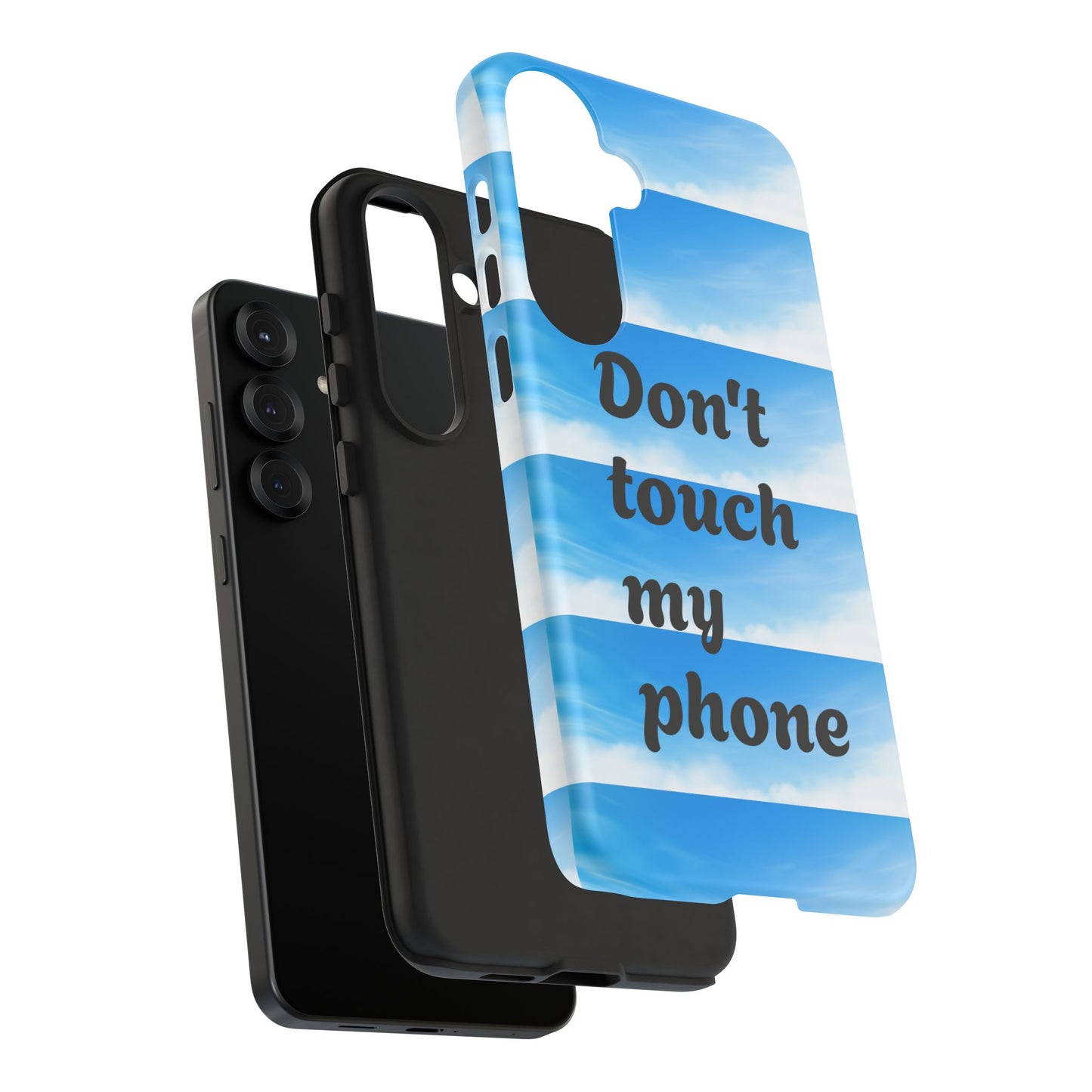 Phone Case, Quirky Phone Cover, Don't Touch My Phone Case, Gift for Teens, Trendy Accessory, Unique Phone Protection