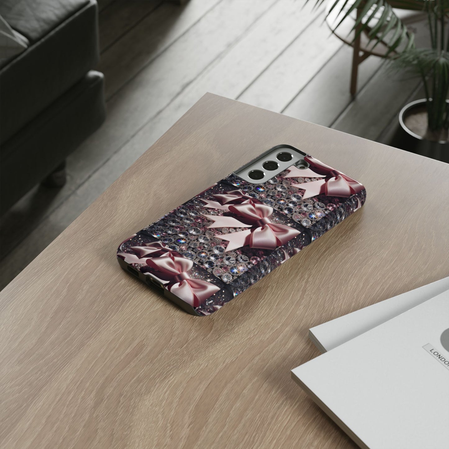 Sparkling Glam Phone Case, Tough Cases, Gift for Her, Stylish Cell Phone Accessories, Blinged Out Designs, Holiday Gifts