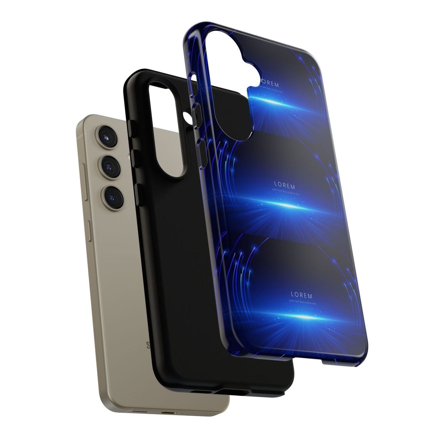 Tough Cases: Blue Lightwave Phone Case, Stylish Mobile Cover, Durable Protective Case, Gift for Tech Lovers, Trendy Gadget Accessory