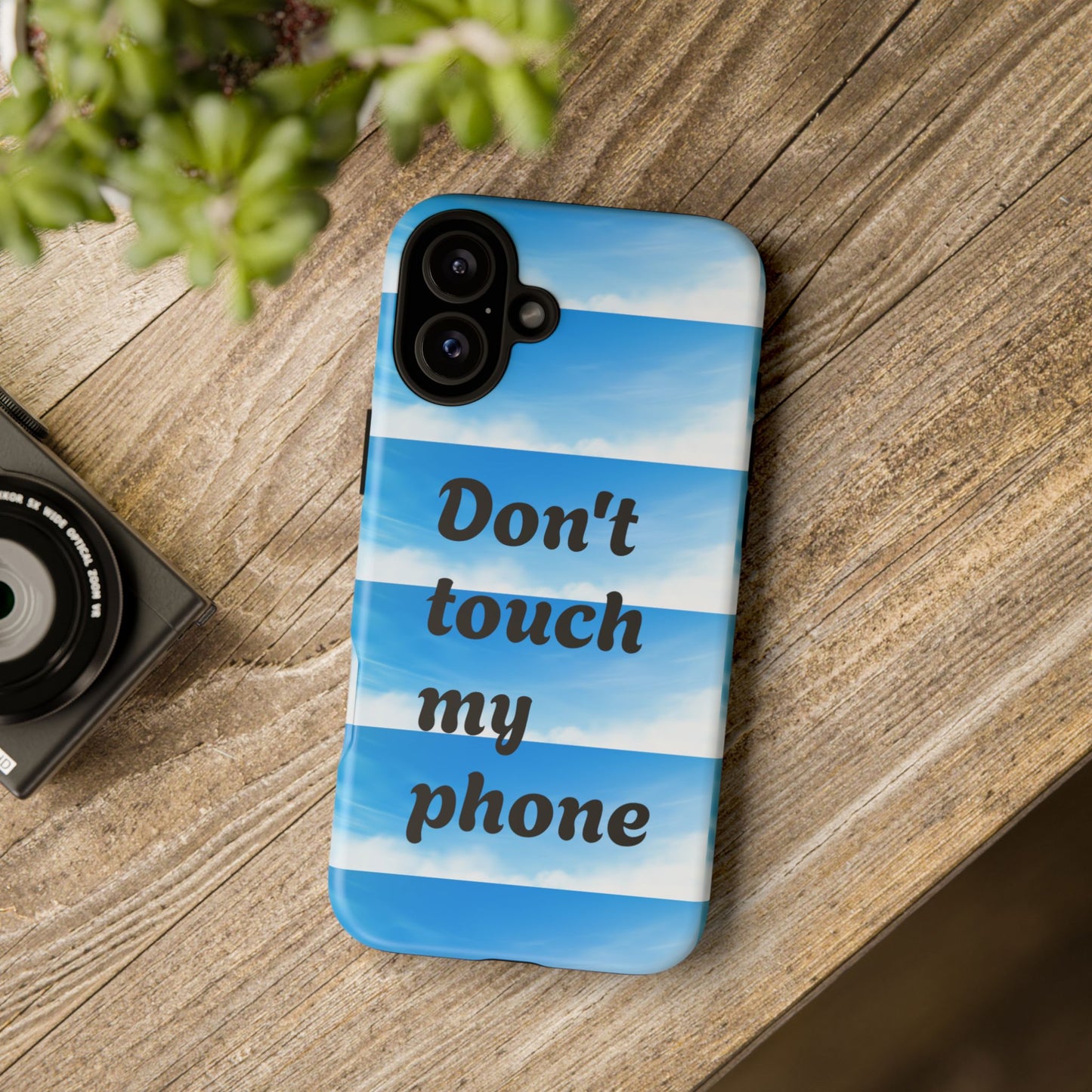 Phone Case, Quirky Phone Cover, Don't Touch My Phone Case, Gift for Teens, Trendy Accessory, Unique Phone Protection