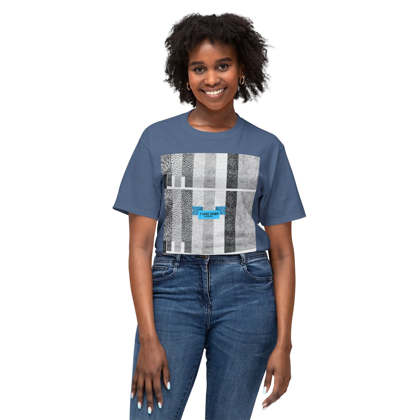 Abstract Pattern Unisex HD Cotton T-shirt, Modern Art Tee, Everyday Wear, Gift for Art Lovers, Casual Style, Unique Graphic Tee
