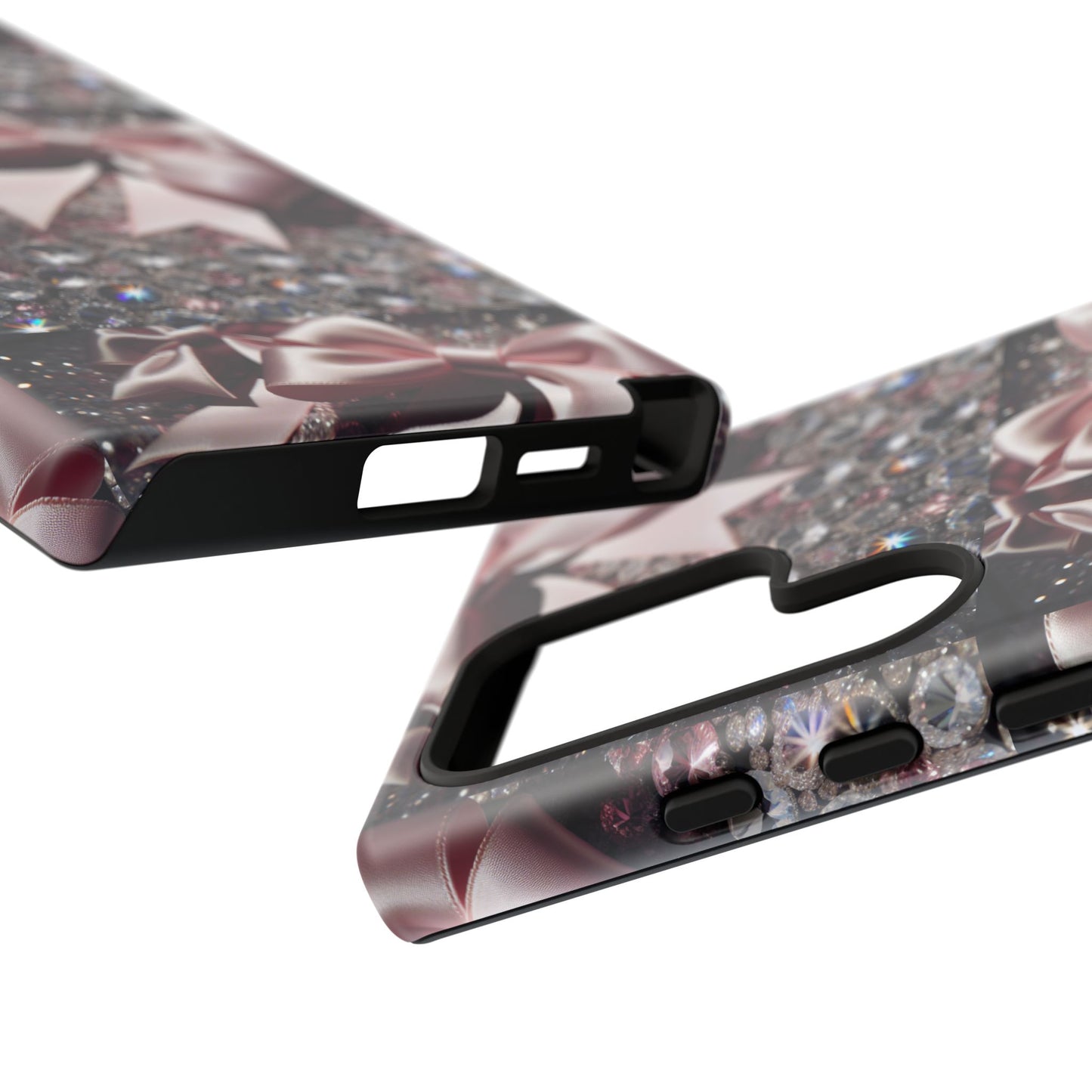 Sparkling Glam Phone Case, Tough Cases, Gift for Her, Stylish Cell Phone Accessories, Blinged Out Designs, Holiday Gifts