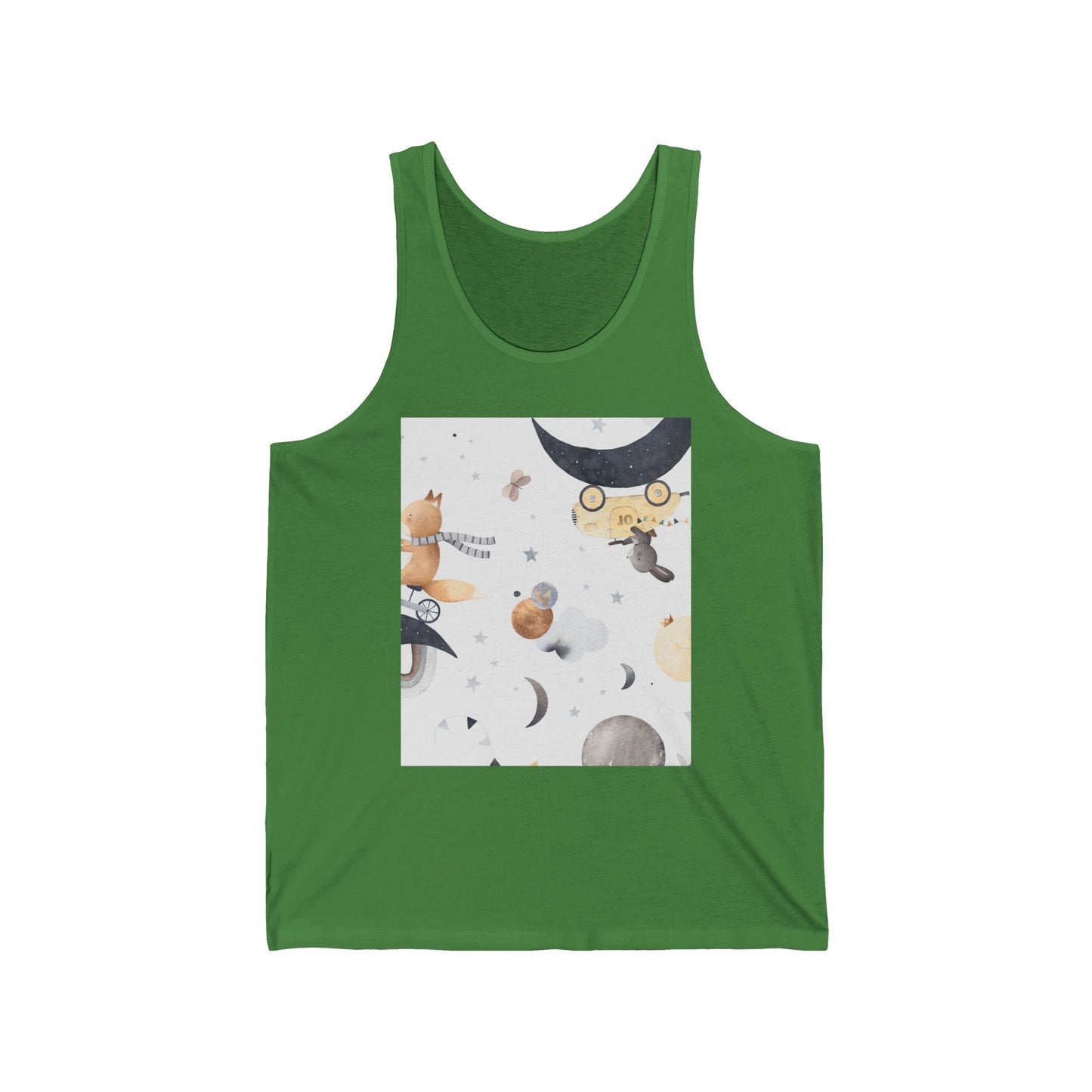 Celestial Adventure Unisex Jersey Tank, Astrological Tank Top, Starry Night Shirt, Summer Fashion, Astrology Gift