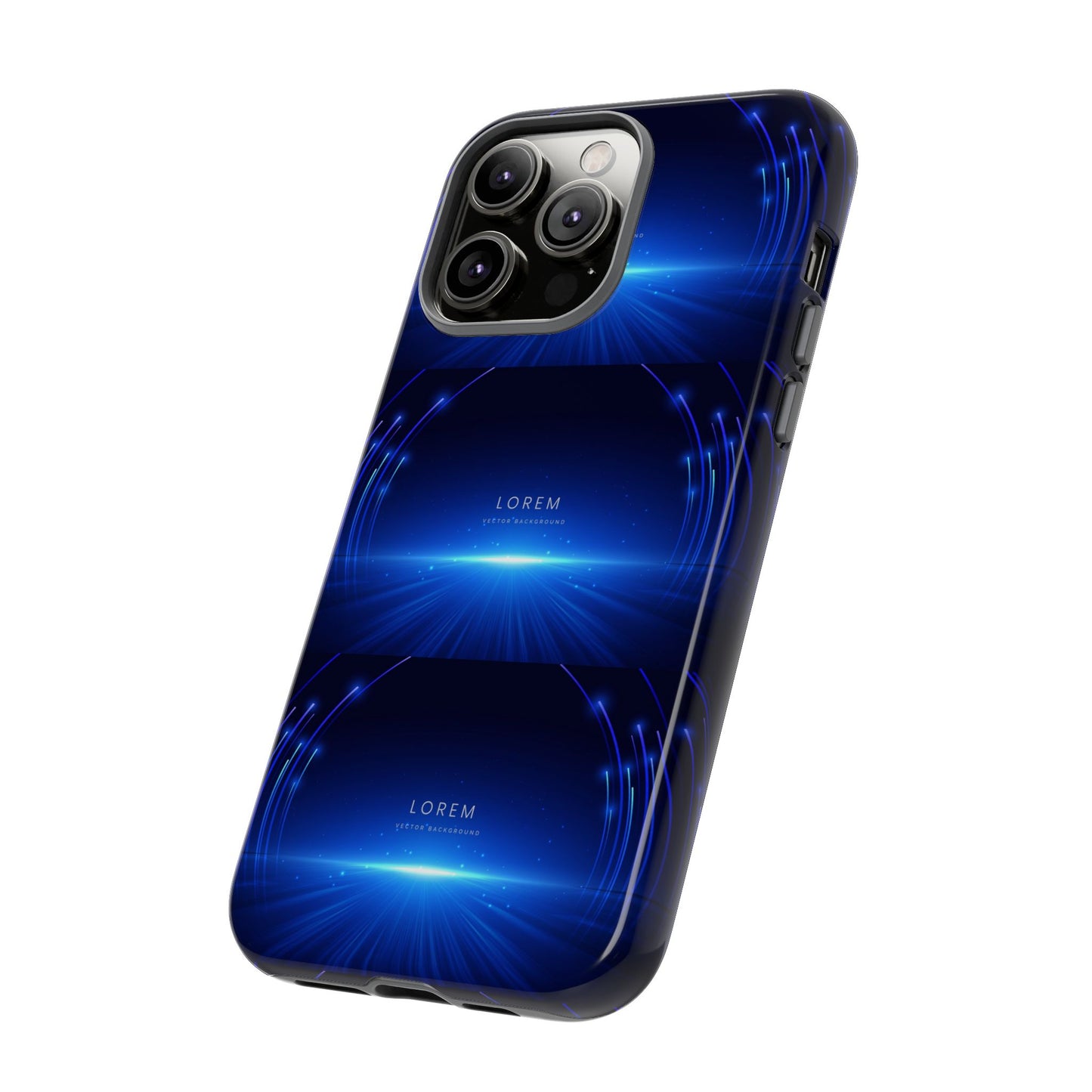 Tough Cases: Blue Lightwave Phone Case, Stylish Mobile Cover, Durable Protective Case, Gift for Tech Lovers, Trendy Gadget Accessory