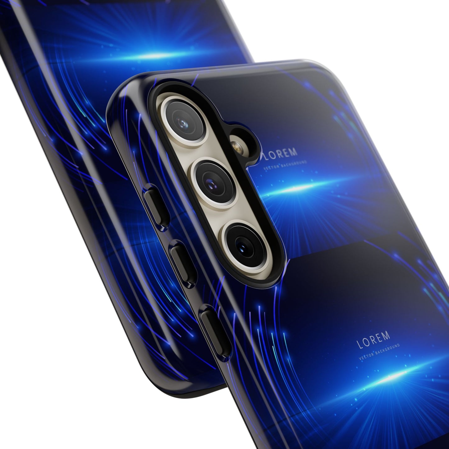 Tough Cases: Blue Lightwave Phone Case, Stylish Mobile Cover, Durable Protective Case, Gift for Tech Lovers, Trendy Gadget Accessory