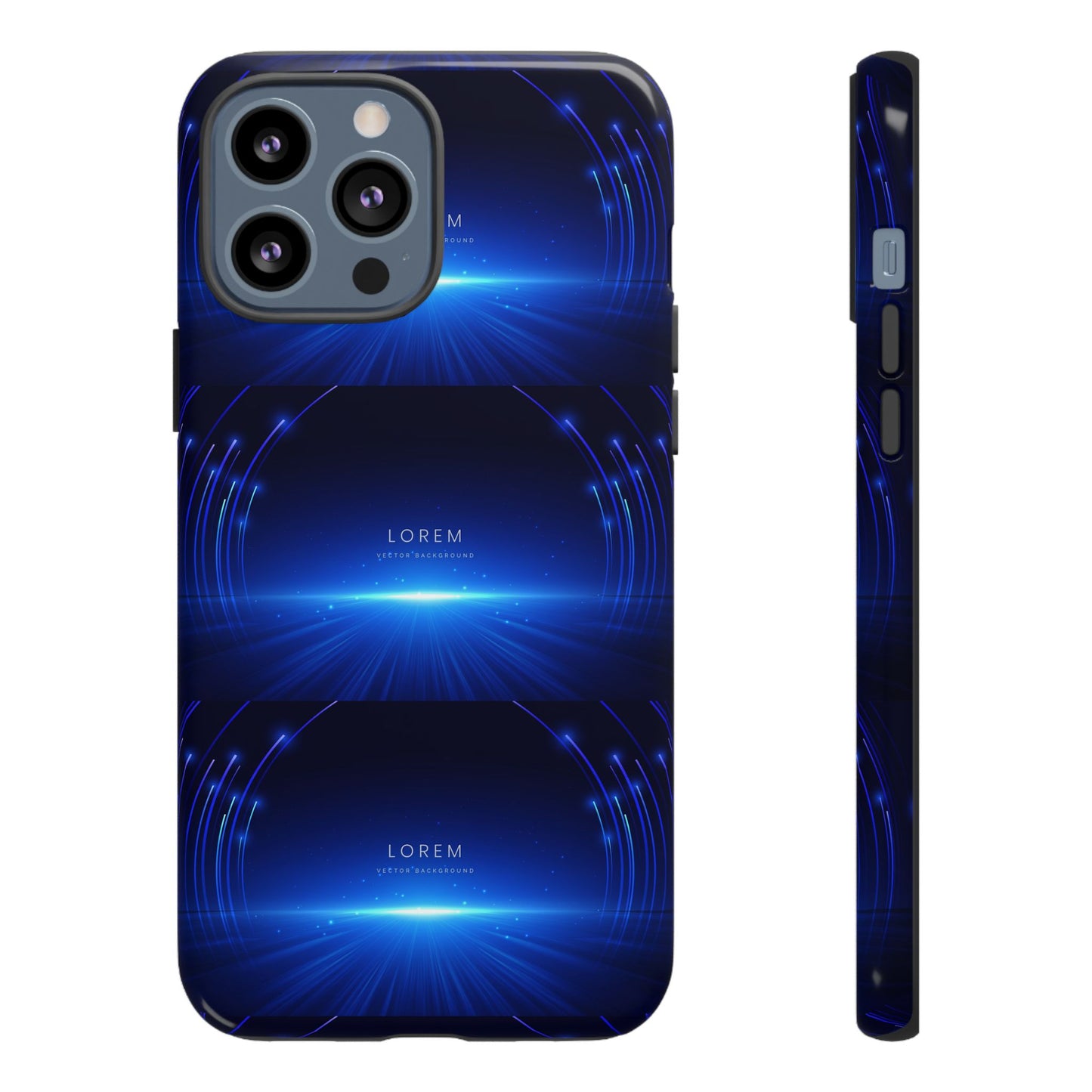 Tough Cases: Blue Lightwave Phone Case, Stylish Mobile Cover, Durable Protective Case, Gift for Tech Lovers, Trendy Gadget Accessory