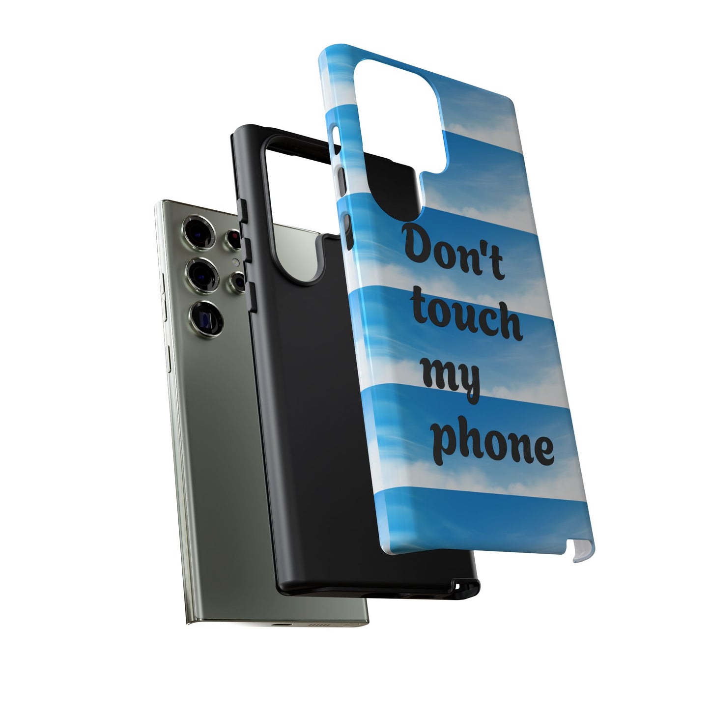 Phone Case, Quirky Phone Cover, Don't Touch My Phone Case, Gift for Teens, Trendy Accessory, Unique Phone Protection