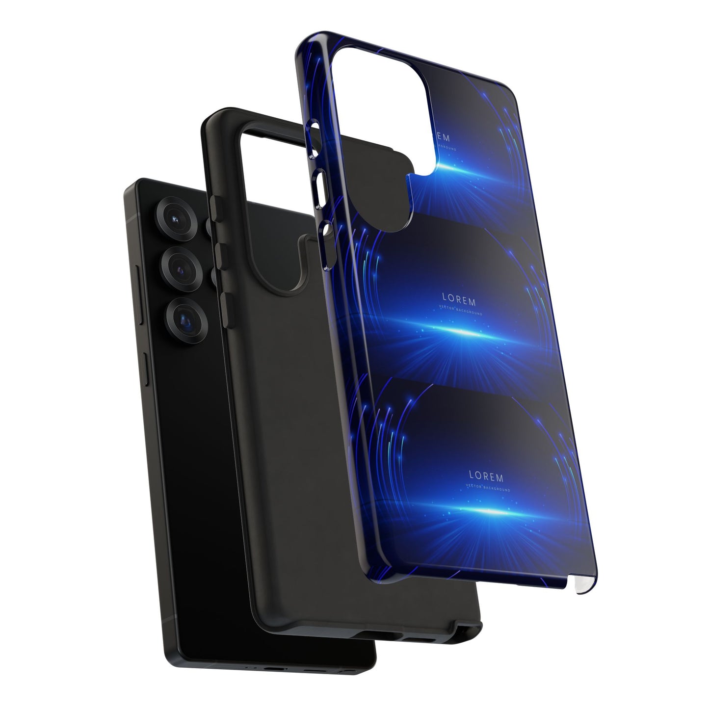 Tough Cases: Blue Lightwave Phone Case, Stylish Mobile Cover, Durable Protective Case, Gift for Tech Lovers, Trendy Gadget Accessory