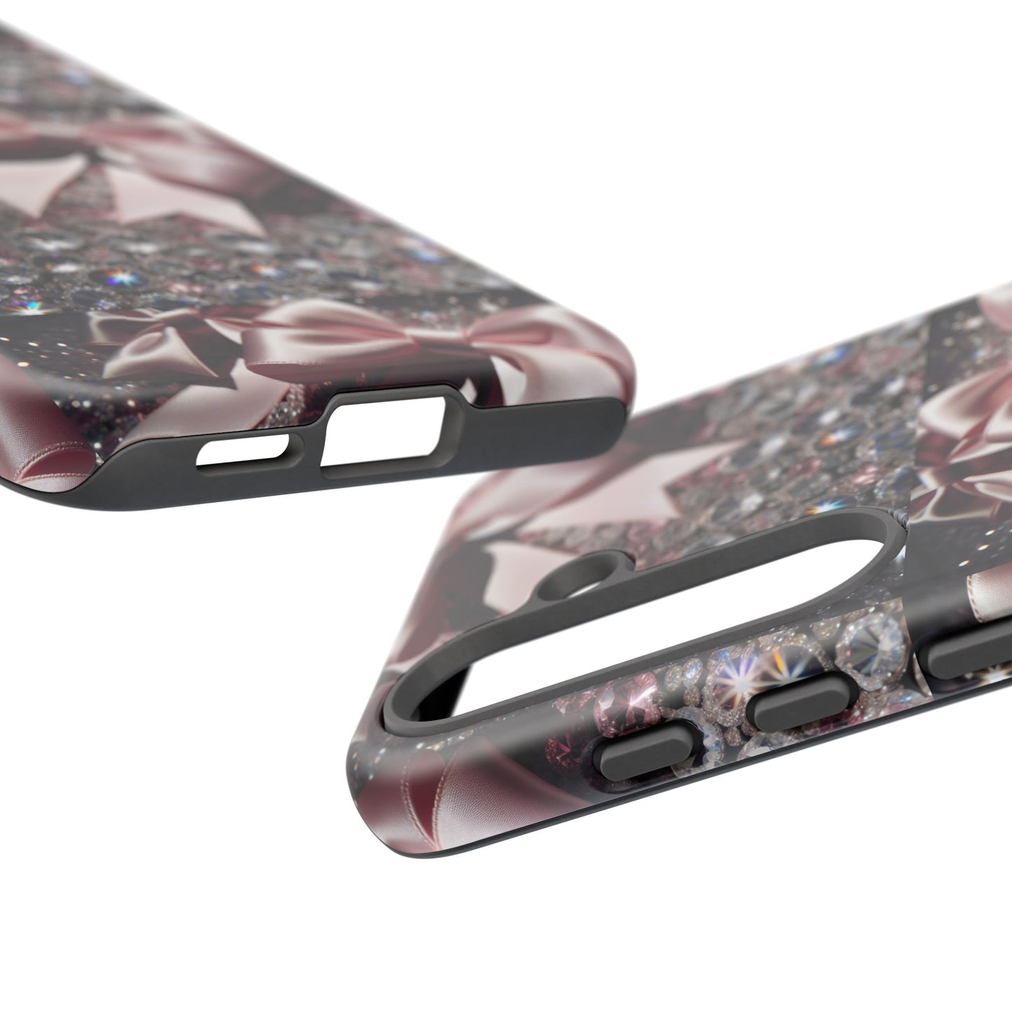 Sparkling Glam Phone Case, Tough Cases, Gift for Her, Stylish Cell Phone Accessories, Blinged Out Designs, Holiday Gifts
