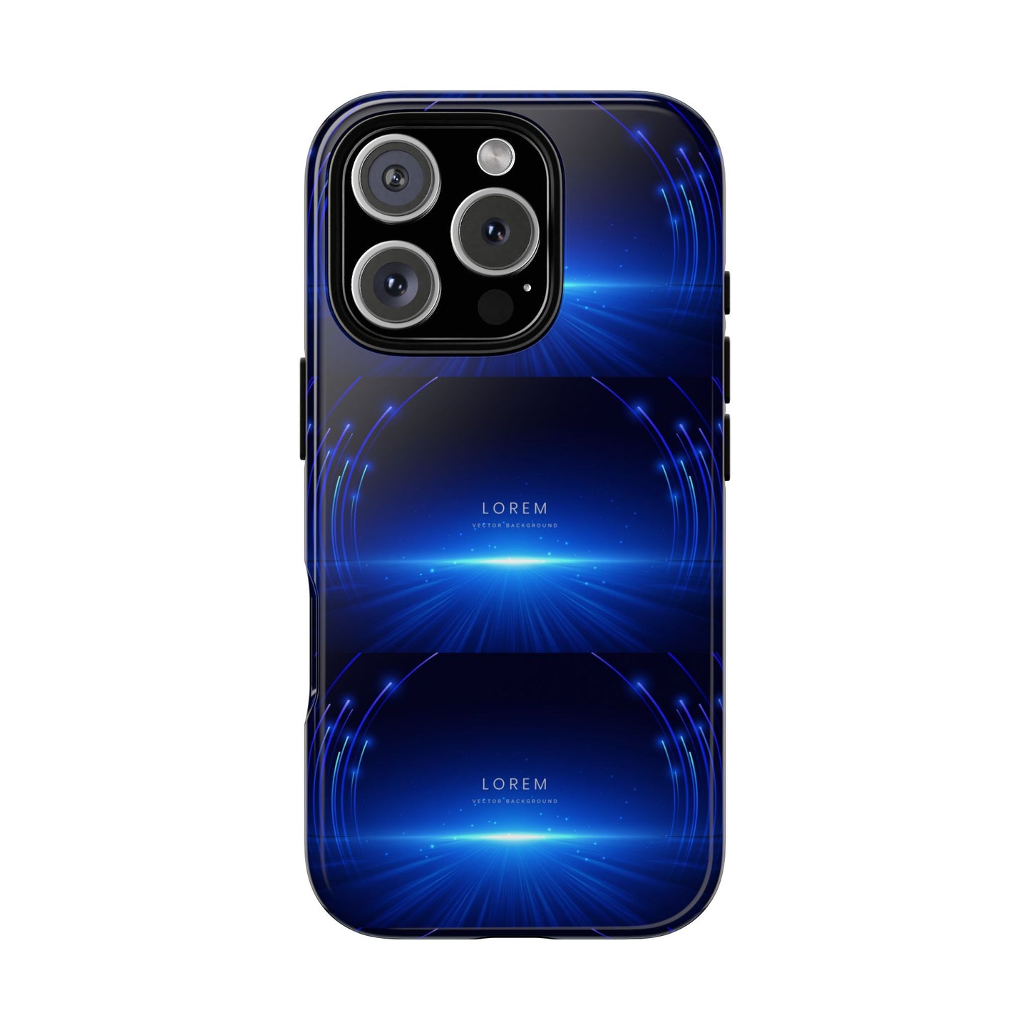 Tough Cases: Blue Lightwave Phone Case, Stylish Mobile Cover, Durable Protective Case, Gift for Tech Lovers, Trendy Gadget Accessory