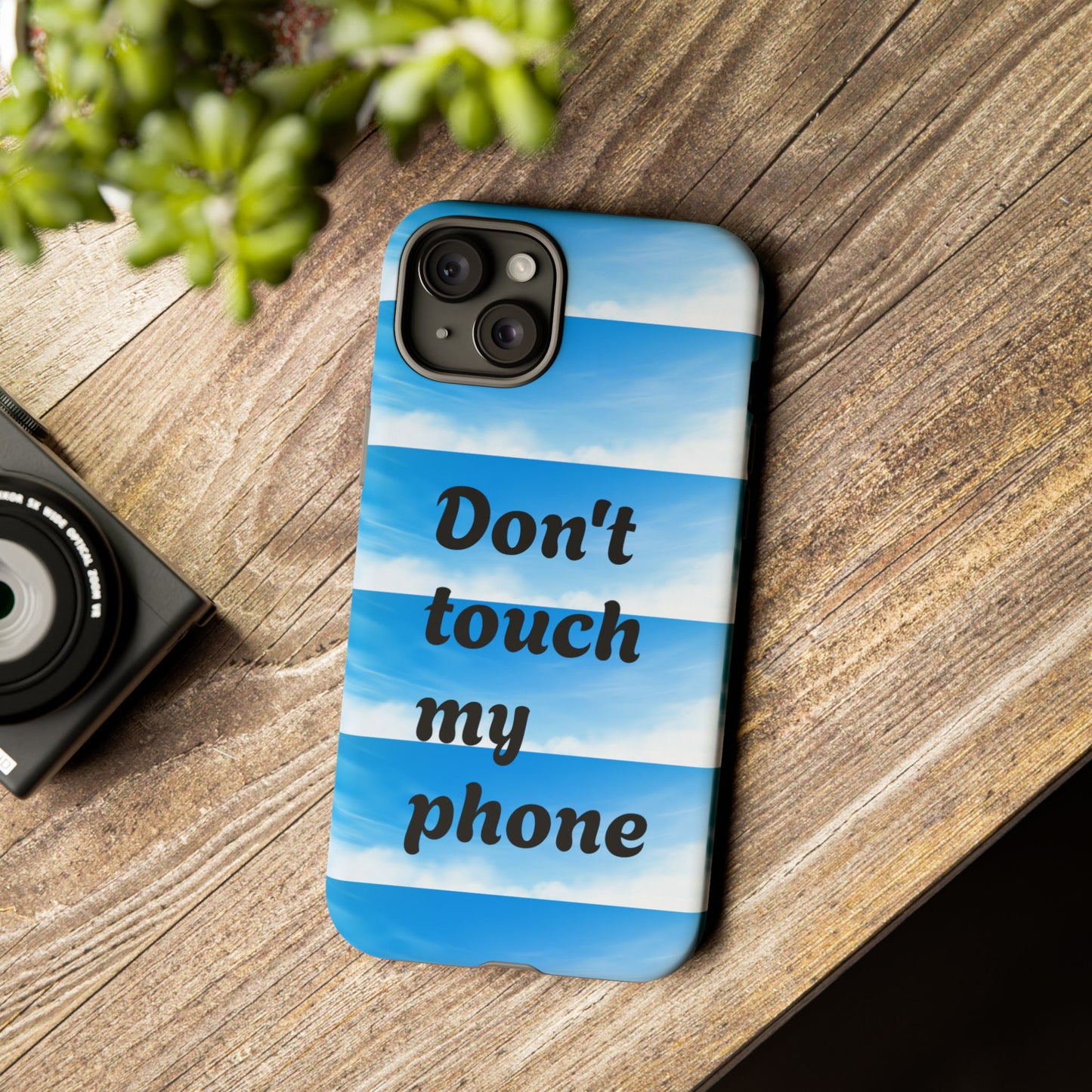 Phone Case, Quirky Phone Cover, Don't Touch My Phone Case, Gift for Teens, Trendy Accessory, Unique Phone Protection