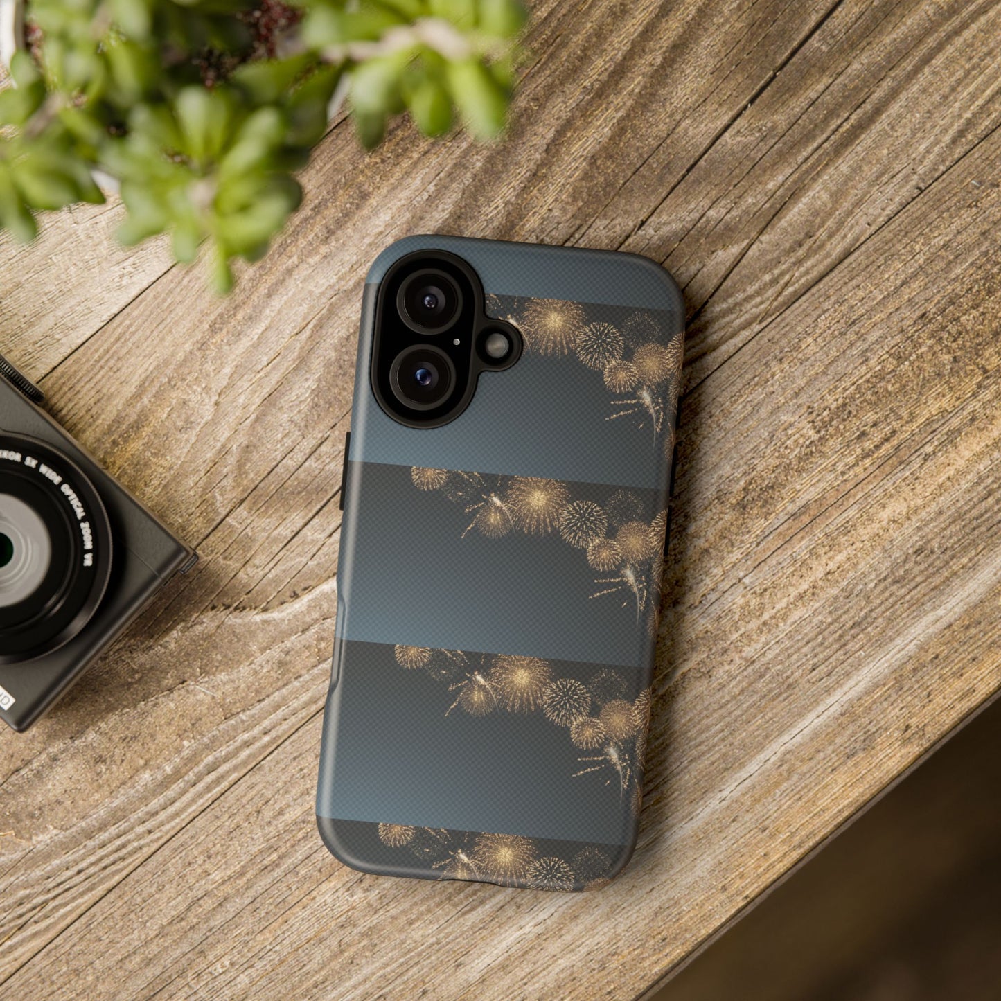 Elegant Fireworks Phone Case, Tough Phone Cover, Holiday Gift, Customizable Case, Premium Protection, Unique Design