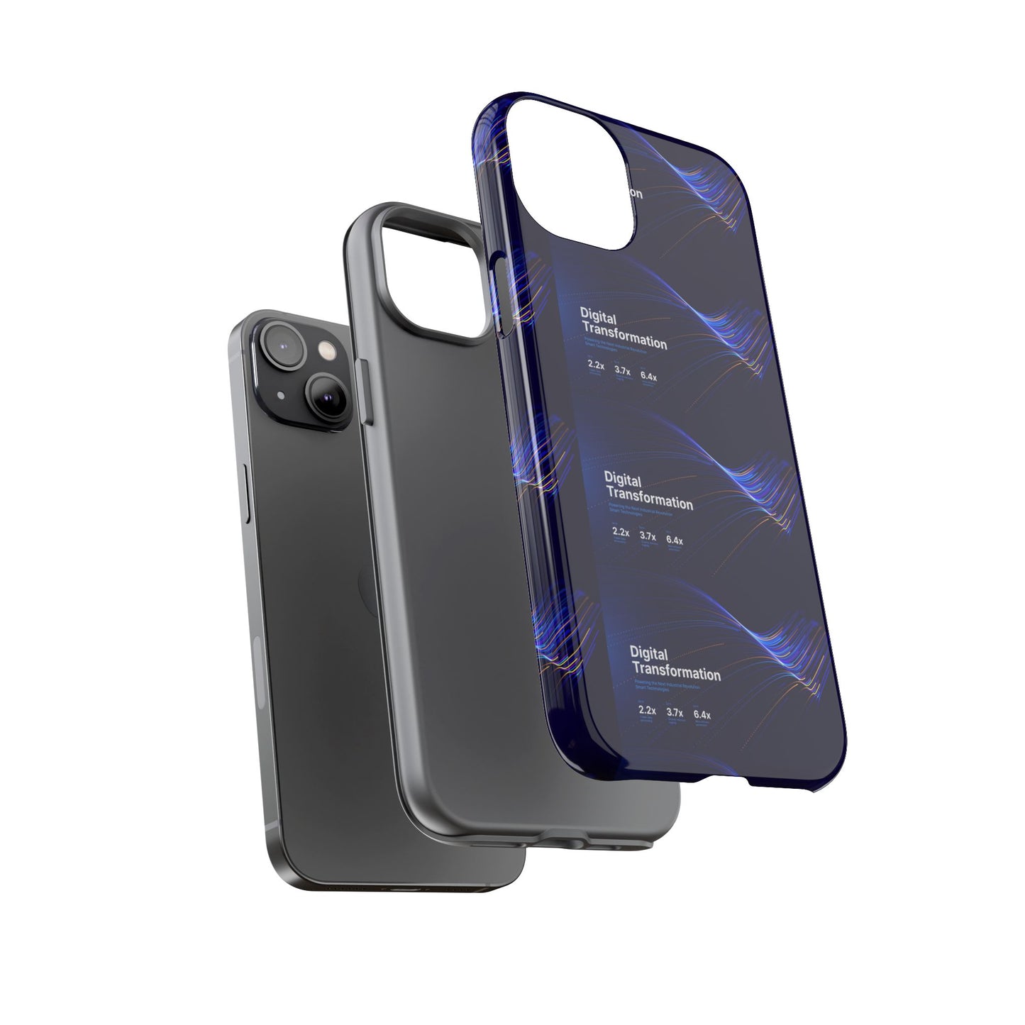 Digital Transformation Phone Case, Tough Cases for Modern Tech, Gifts for Digital Nomads, Unique Designs for Gadget Lovers, Custom [...]