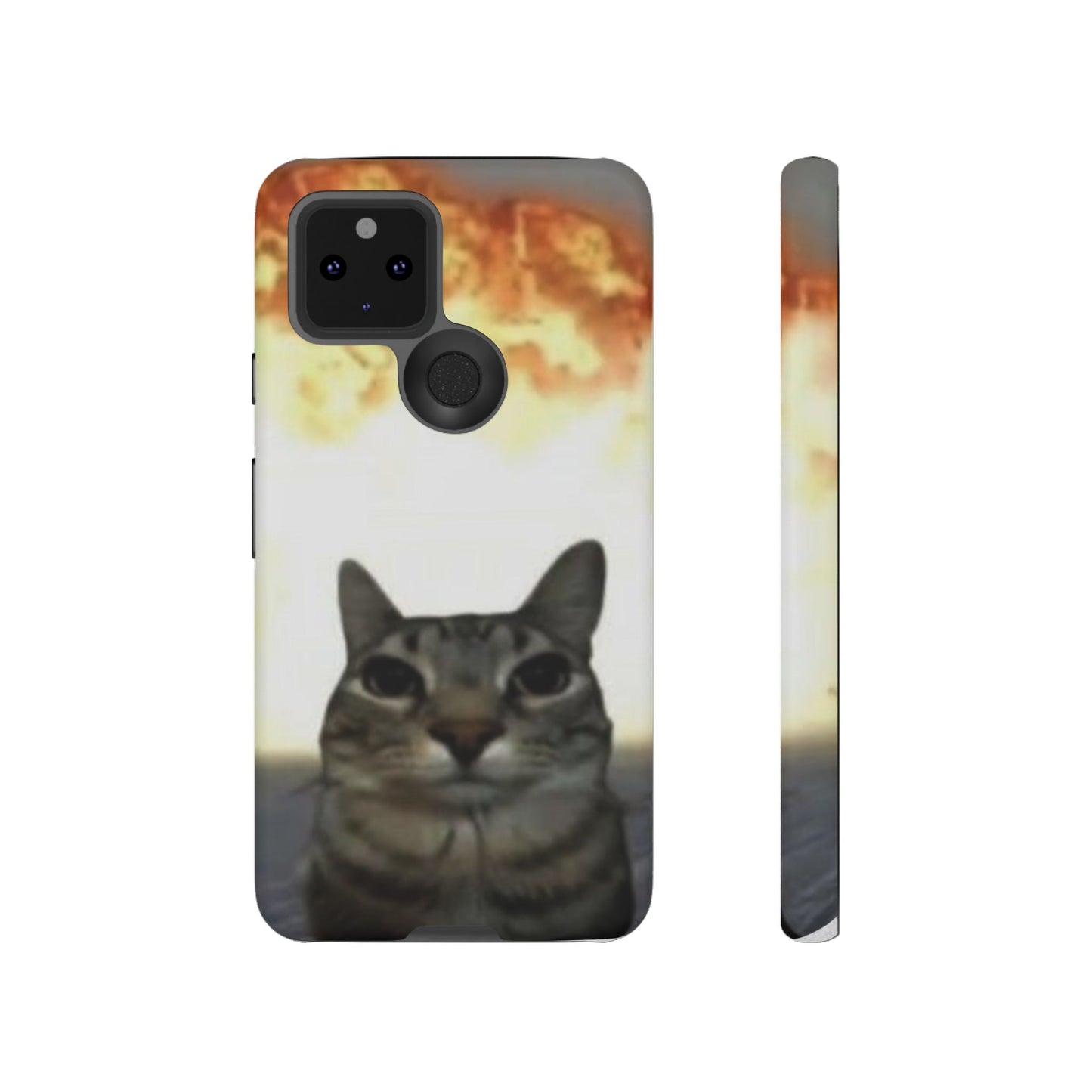 Cat-Themed Phone Case with Explosive Background, Tough Cases for Pet Lovers, Unique Gift for Cat Owners, Funny Animal Accessories, [...]