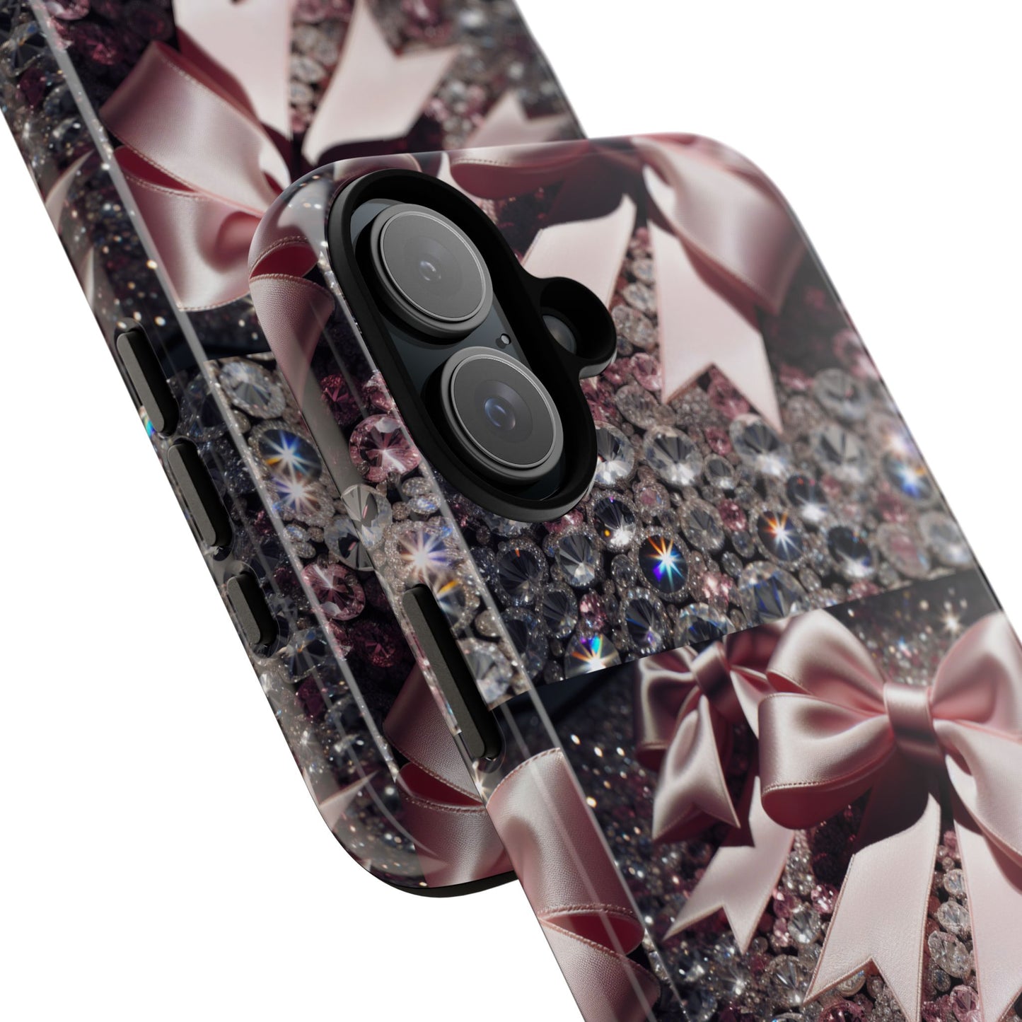 Sparkling Glam Phone Case, Tough Cases, Gift for Her, Stylish Cell Phone Accessories, Blinged Out Designs, Holiday Gifts