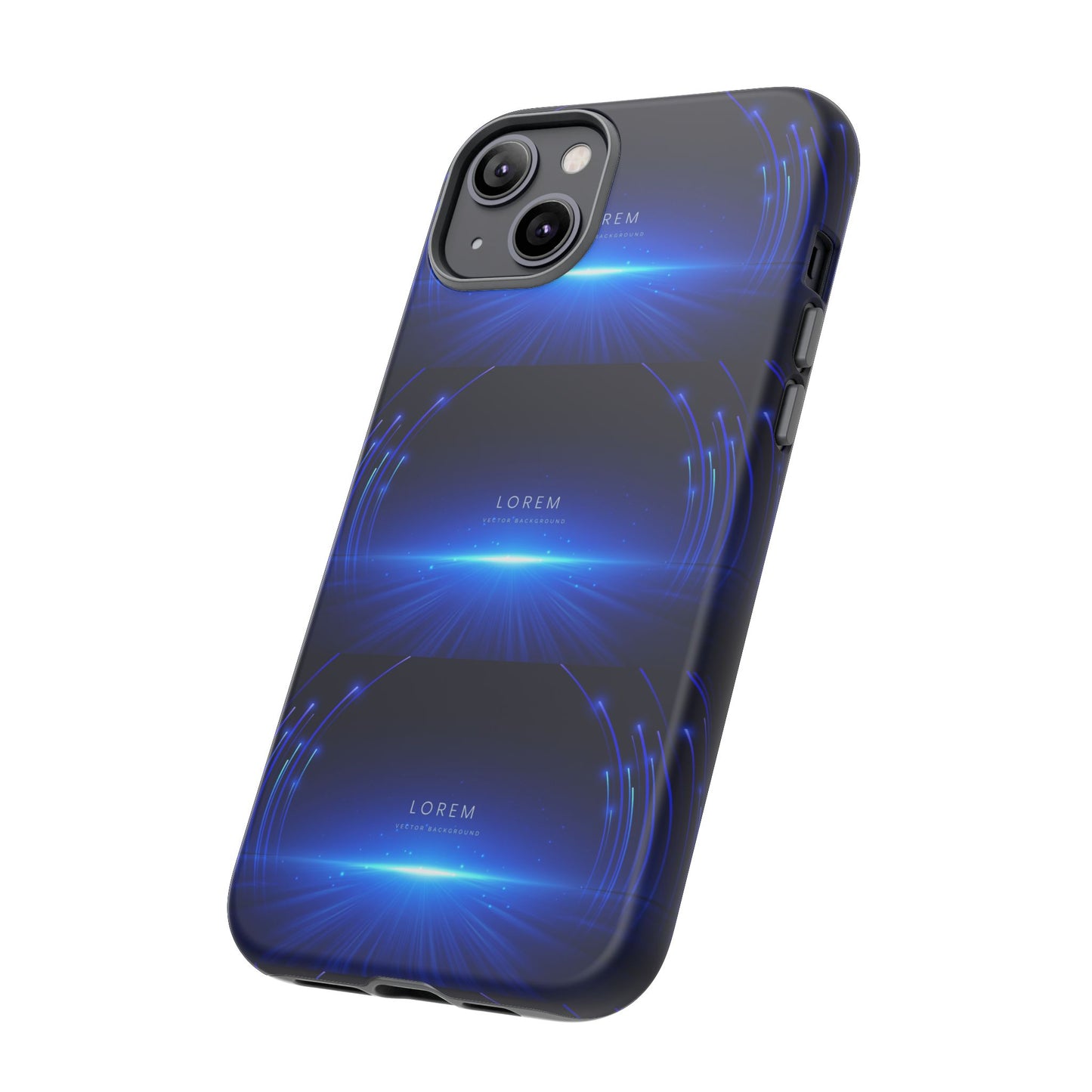 Tough Cases: Blue Lightwave Phone Case, Stylish Mobile Cover, Durable Protective Case, Gift for Tech Lovers, Trendy Gadget Accessory