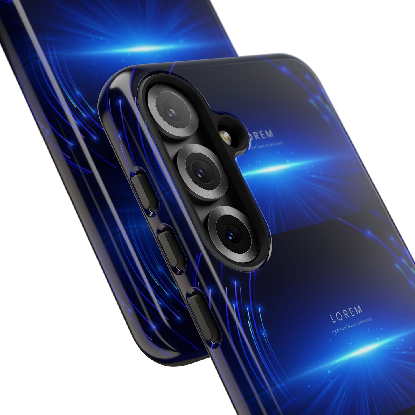 Tough Cases: Blue Lightwave Phone Case, Stylish Mobile Cover, Durable Protective Case, Gift for Tech Lovers, Trendy Gadget Accessory