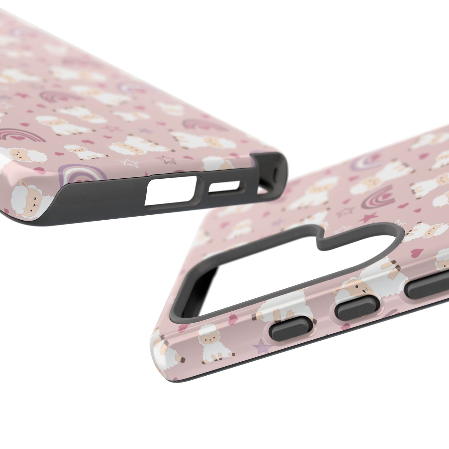 Cute Pastel Phone Case with Teddy Bears and Rainbows, Durable Phone Cover, Trendy Mobile Accessory, Gifts for Her, Birthday Must-Have