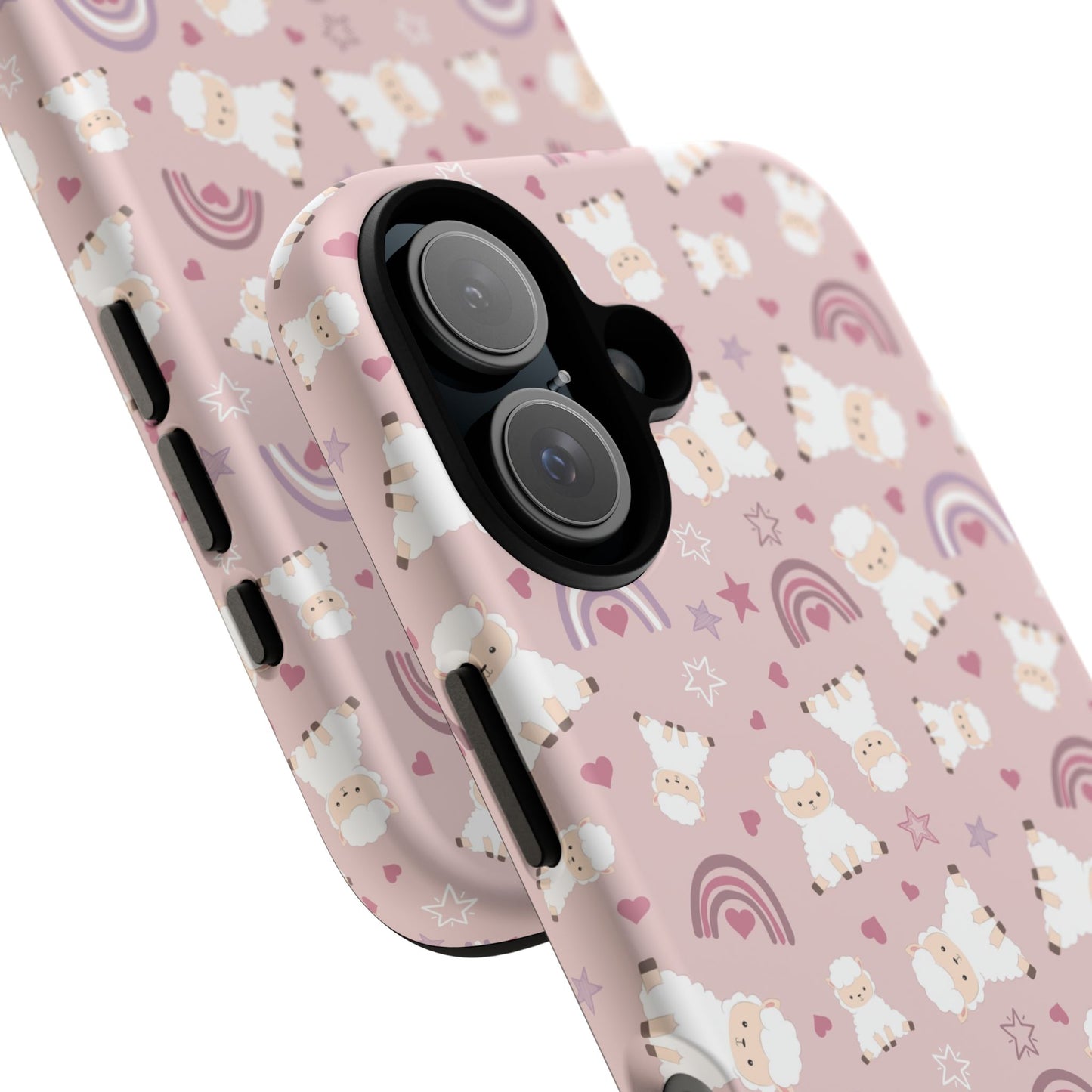 Cute Pastel Phone Case with Teddy Bears and Rainbows, Durable Phone Cover, Trendy Mobile Accessory, Gifts for Her, Birthday Must-Have